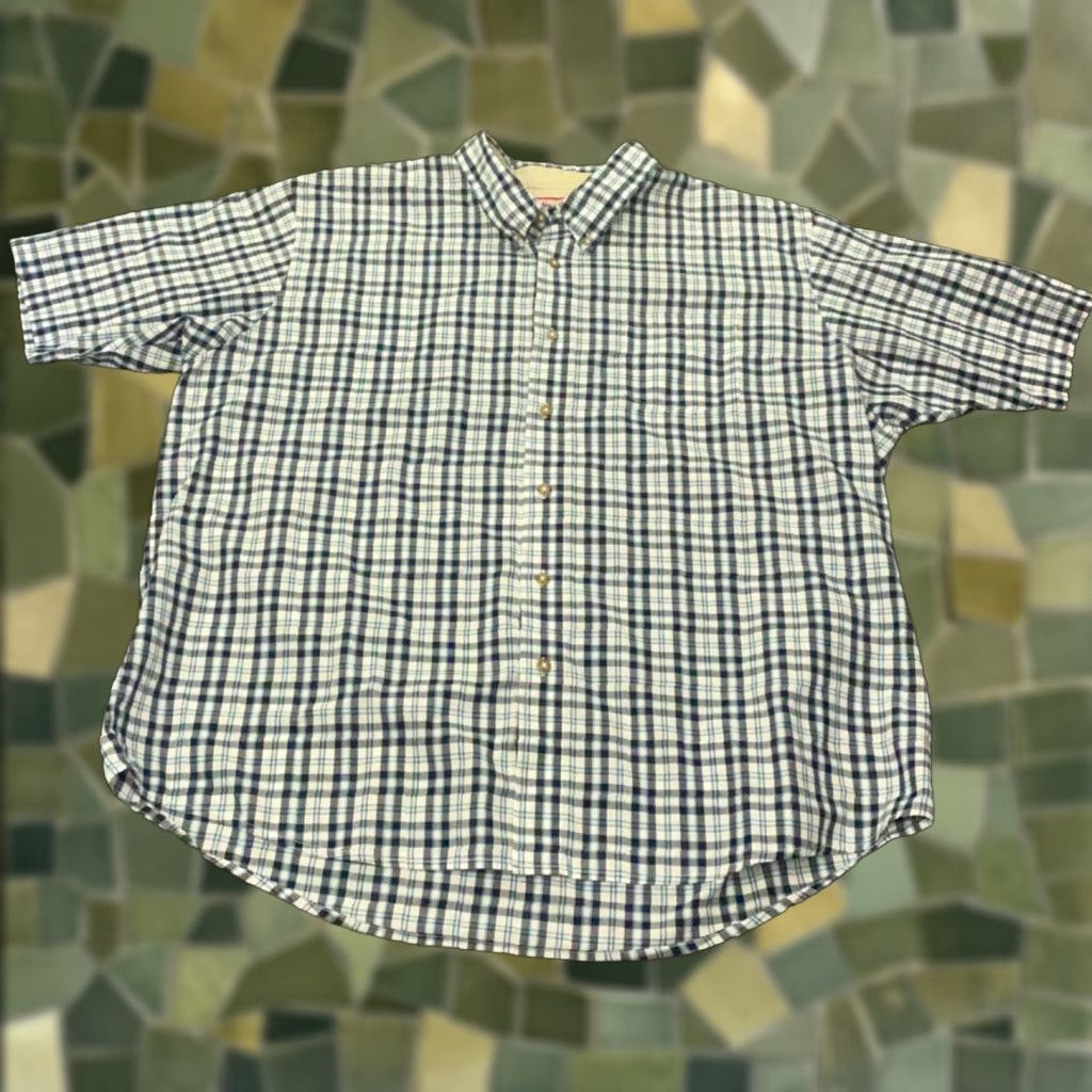Wrangler Wrangler Shirt 2XL Men Blue Plaid Button-Up Short Sleeve Wrinkle Resistant Wrangler Mens Shirt 2XL Blue Plaid Button-Up Short Sleeve Wrinkle Resistant Size US XXL / EU 58 / 5 - 1 Thumbnail