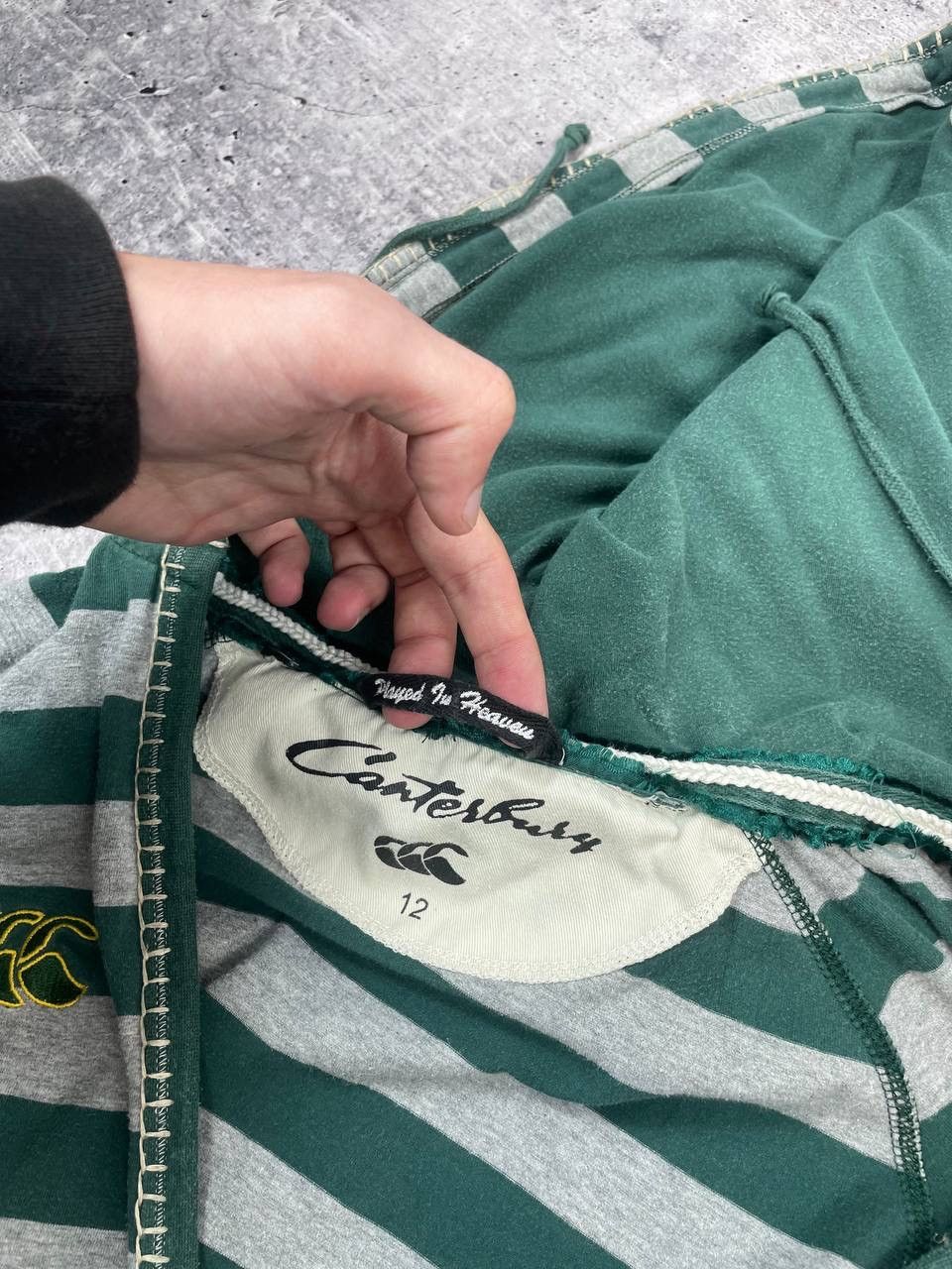 Canterbury of New Zealand Vintage Canterbury South Africa Rugby V Neck Hoodie Y2K Size M / US 6-8 / IT 42-44 - 5 Thumbnail