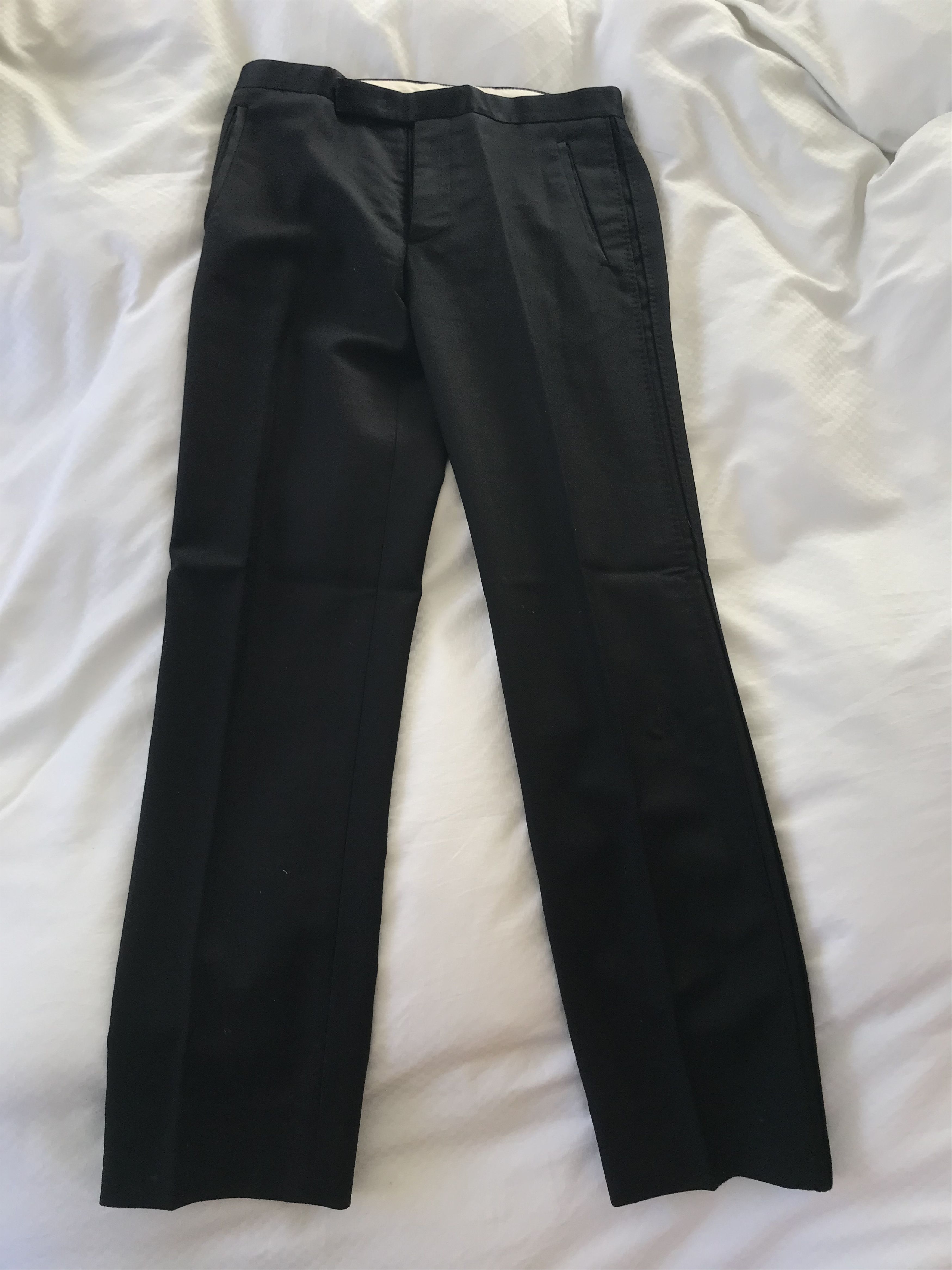 Maison Margiela Margiela Wool/mohair with satin waist trousers from aw18 Size 44R - 1 Thumbnail