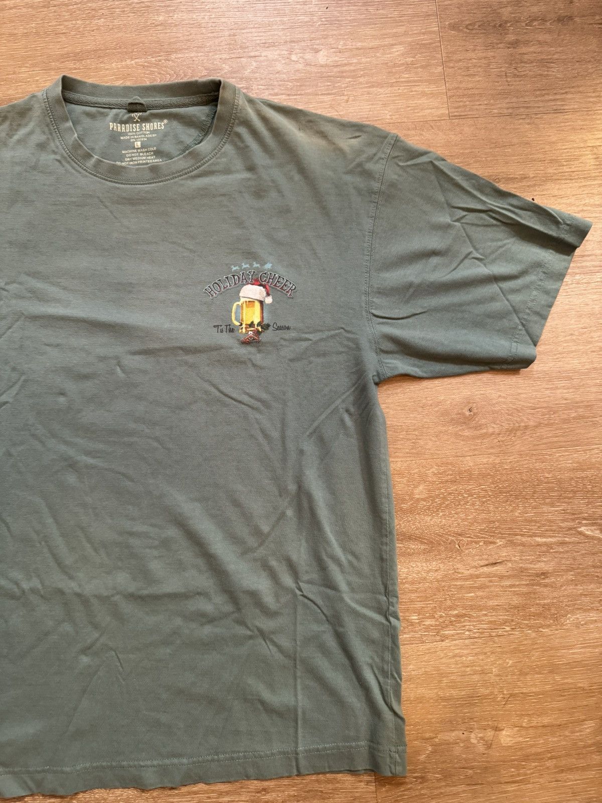 Paradise × Tommy Bahama × Vintage ‘Tis The Season (For Beers!) Hawaiian Xmas Party Vintage Tee Size US L / EU 52-54 / 3 - 3 Thumbnail