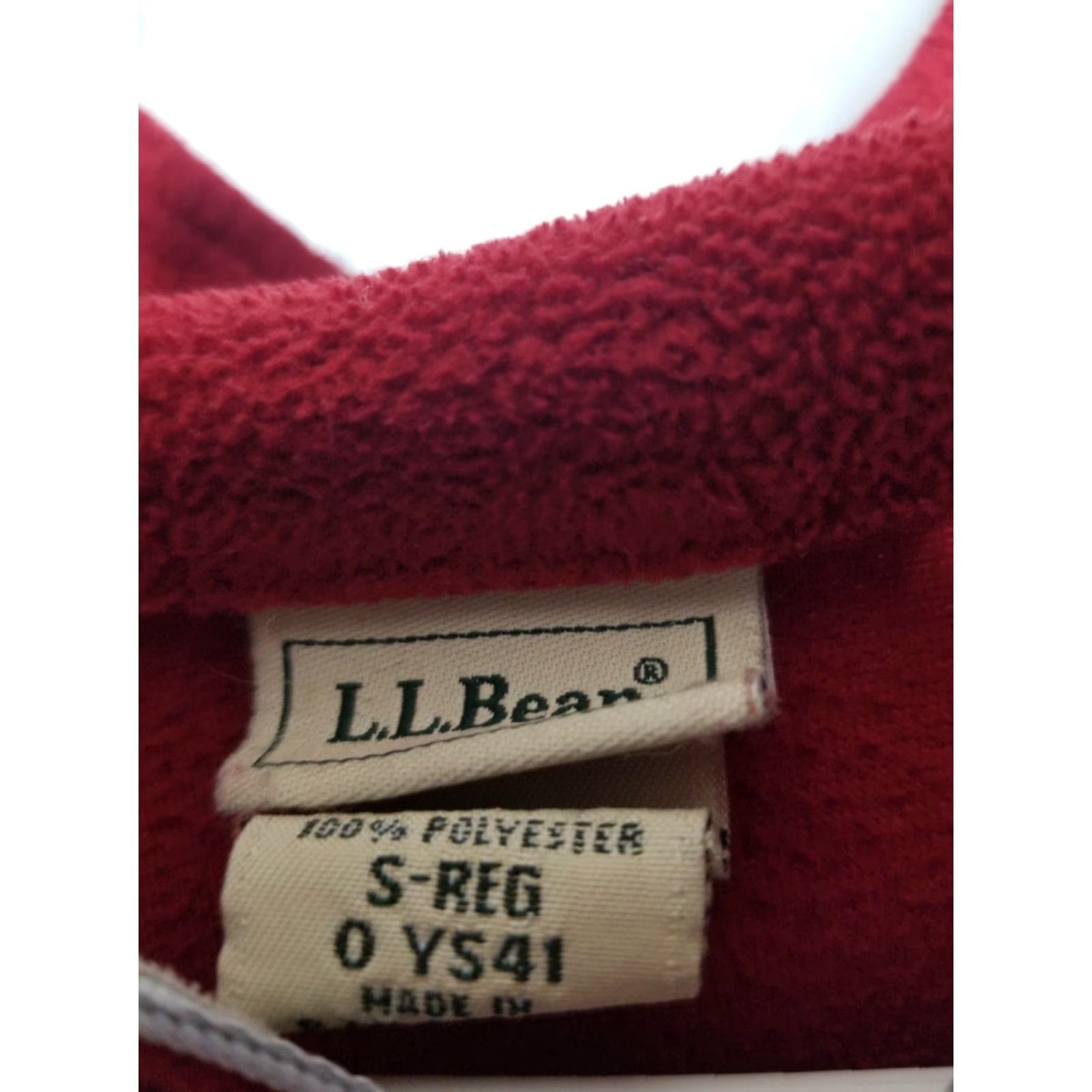 Vintage L.L. Bean Women's S Long Sleeve 1/4 Zip Up Fleece Pullover Top Shirt Red Womens Pullover Jacket 1/4 Zip Fleece Top Size S / US 4 / IT 40 - 4 Thumbnail