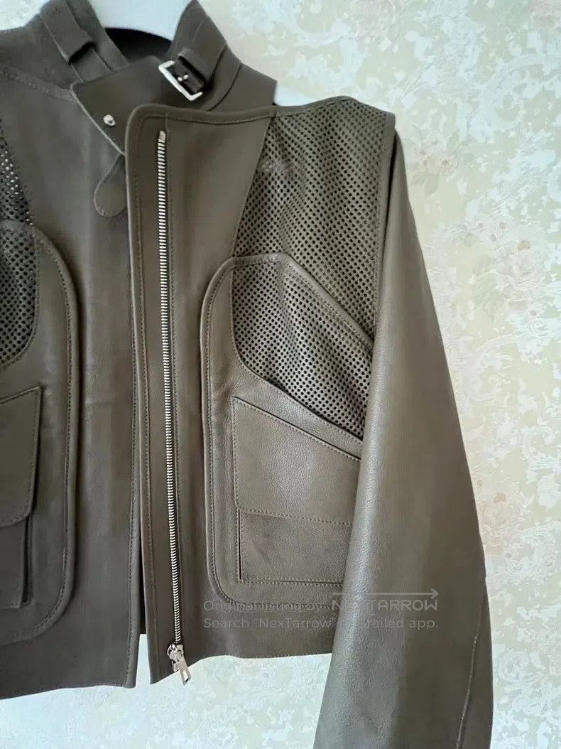 Hermes Hermes Calfskin Leather Jacket Size XXS / US 00 / IT 34 - 7 Thumbnail