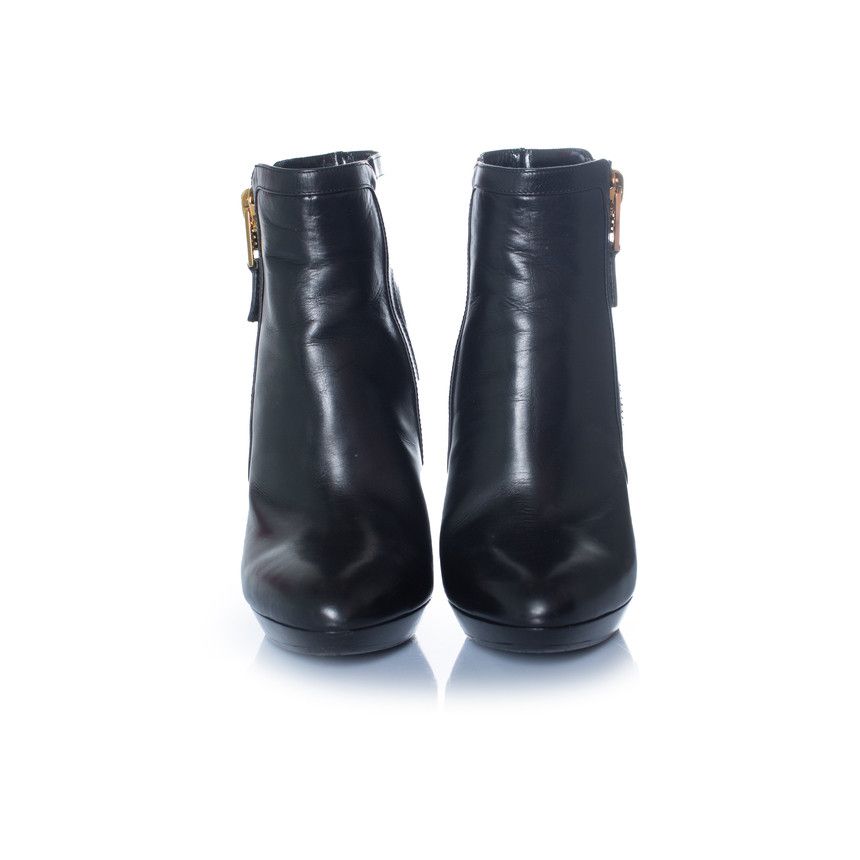 Tom Ford Tom Ford, black leather platform ankle boots Size US 8 / IT 38 - 5 Thumbnail
