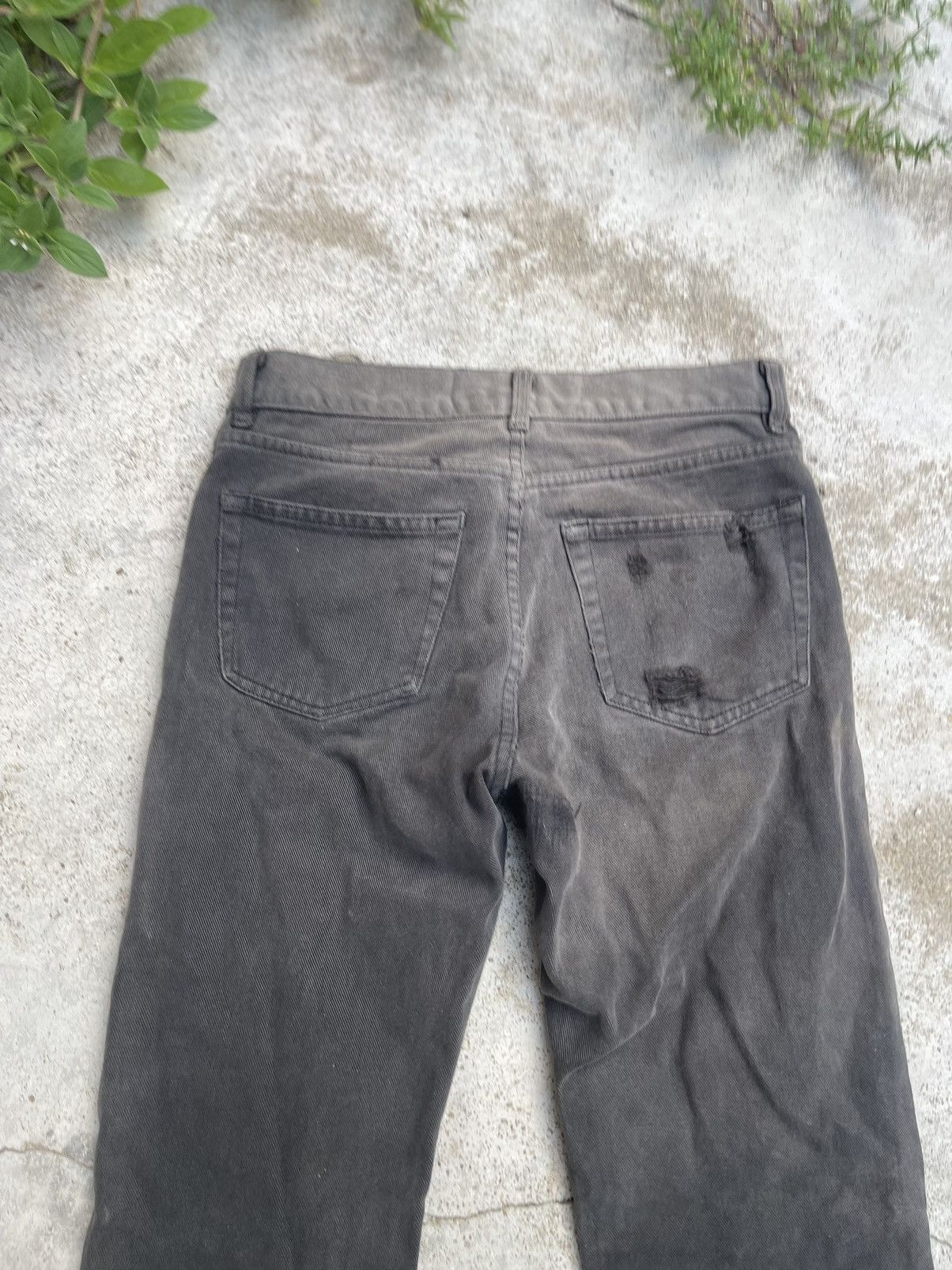 Helmut Lang Helmut Lang Black Distressed Denim (90s Rare Archive Grail) Size US 30 / EU 46 - 10 Thumbnail