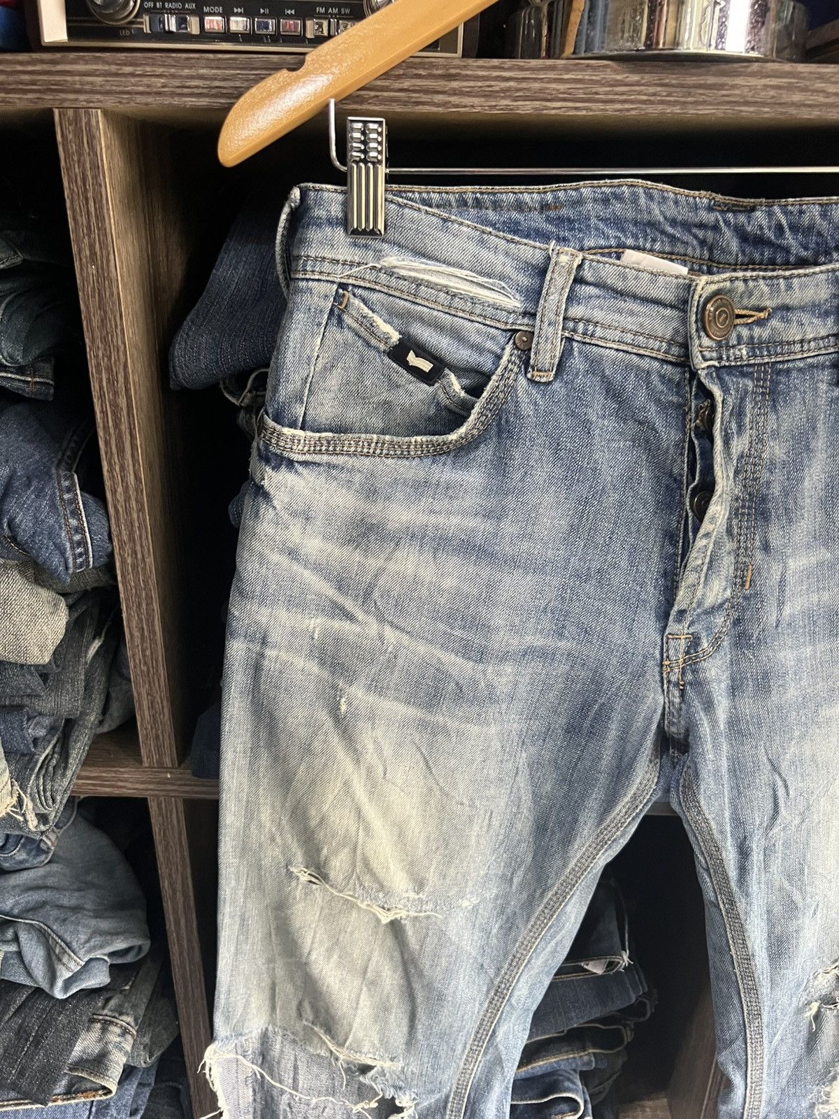 GAS 🔥Rare Gas Distressed Denim Size US 32 / EU 48 - 8 Thumbnail