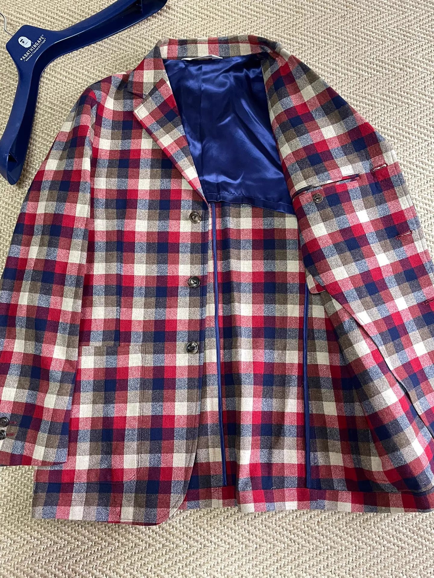 Bape BAPE Wool Blend Check Blazer S (Worn Once, Near New) Size US S / EU 44-46 / 1 - 3 Thumbnail