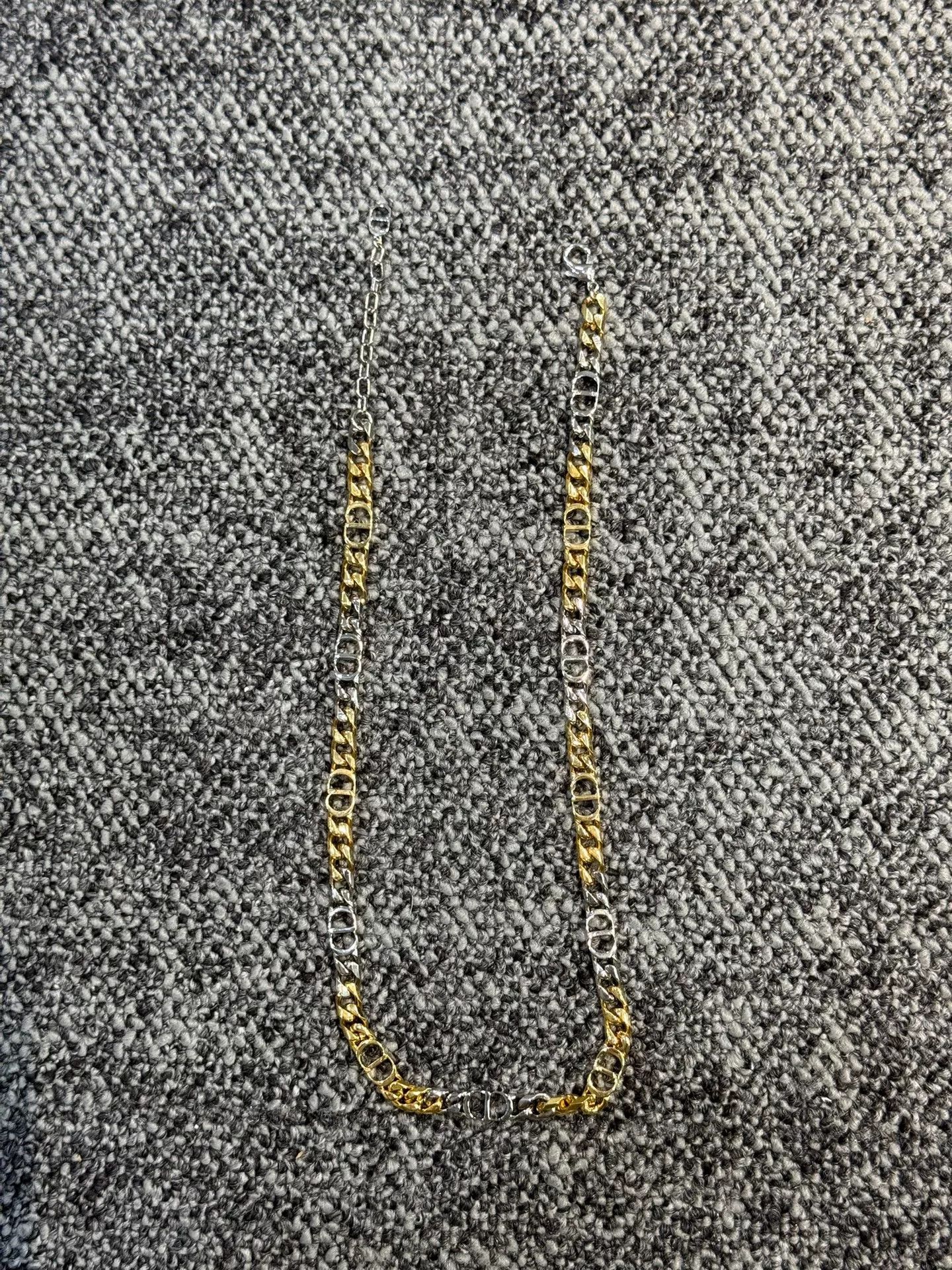 Dior Dior Gold Silver Color Necklace Size ONE SIZE - 1 Thumbnail