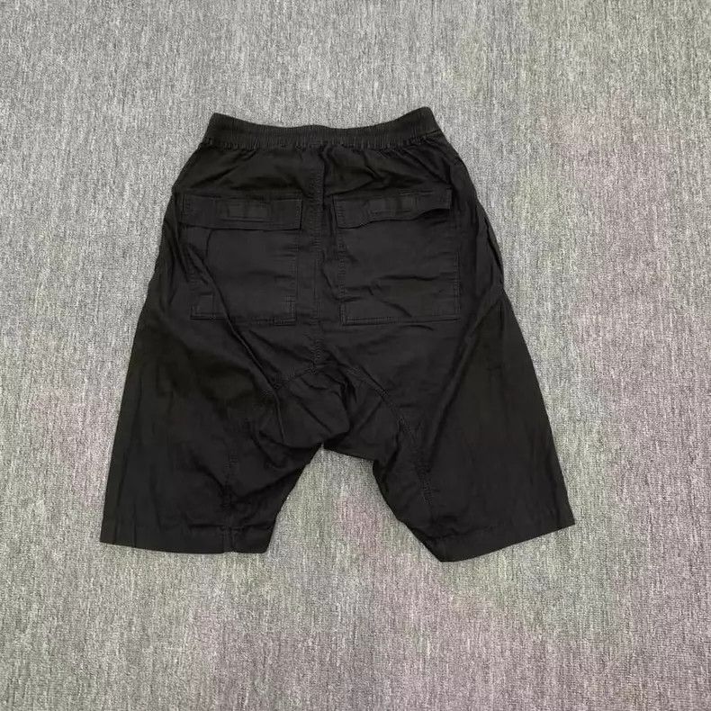 Rick Owens RICK OWENS size xs Black Drop Crotch Double Pocket Drawstr Size US 28 / EU 44 - 2 Thumbnail
