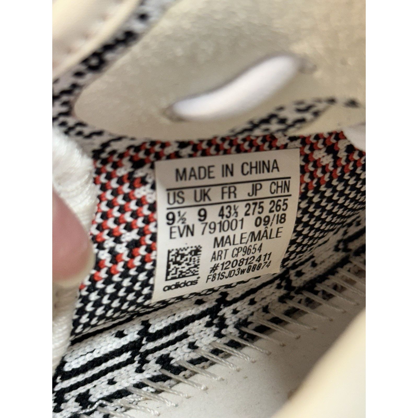 Adidas Adidas Yeezy Boost 350 V2 Zebra - Size 9.5 Size US 9.5 / EU 42-43 - 7 Thumbnail