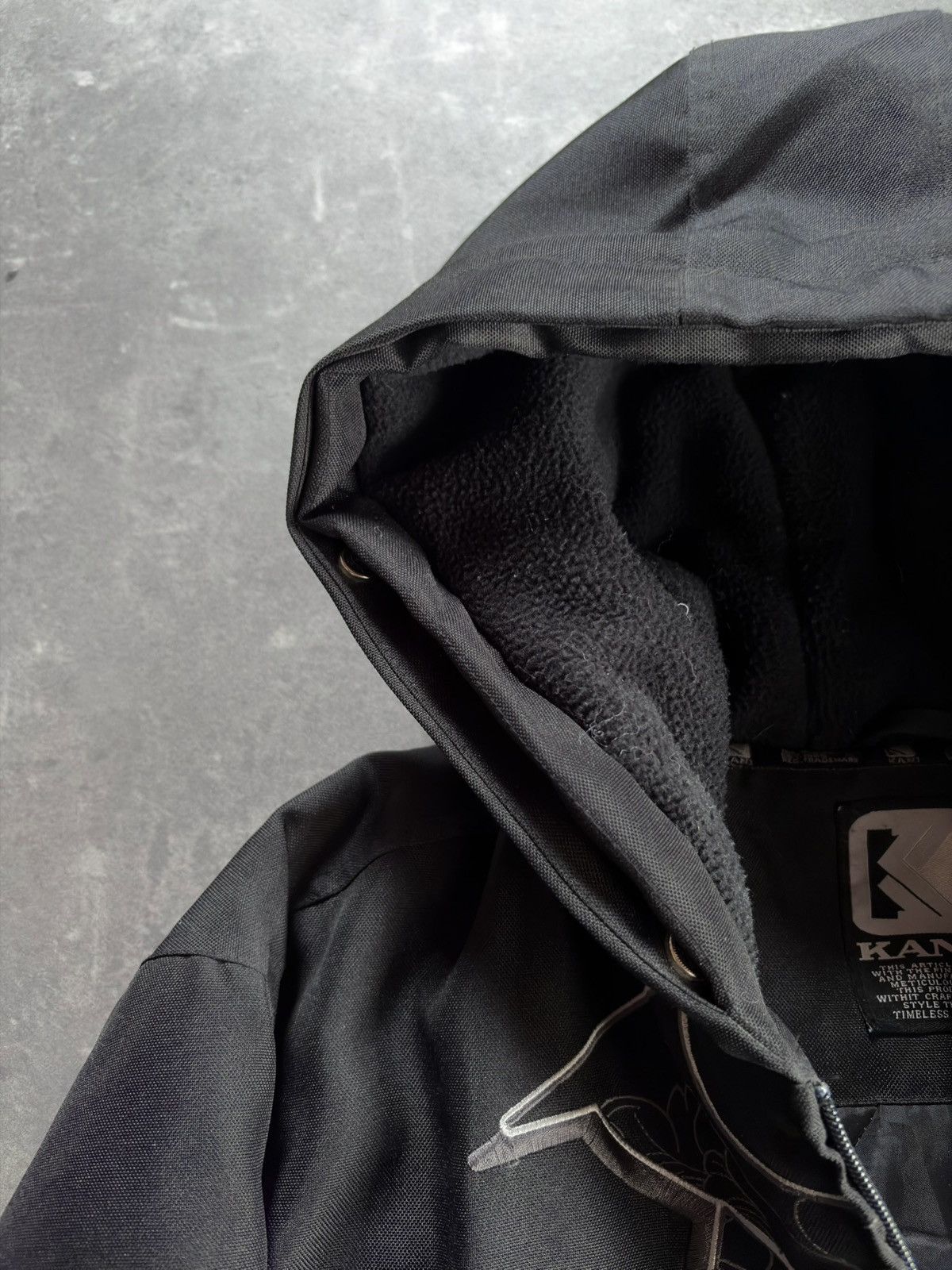 Karl Kani 00s Karl Kani Big Logo Baggy Hooded Bomber Jacket XXL Size US XXL / EU 58 / 5 - 8 Thumbnail