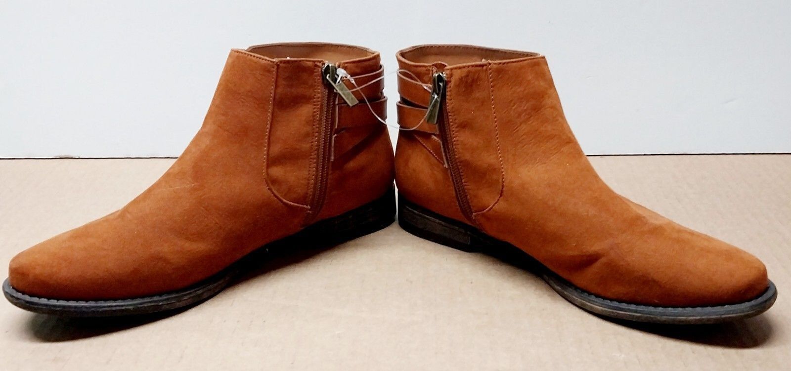 Other Bamboo Womens 10 Brown Suede Ankle Boots Booties Fur Lined Size US 10 / IT 40 - 2 Thumbnail