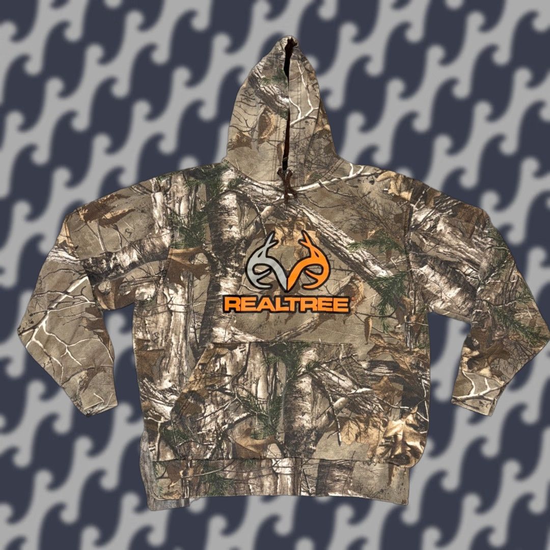 Realtree Realtree Hoodie Camouflage Logo Pullover Medium Men’s Kangaroo Pocket Hooded Camouflage Pattern Outdoor Hunting Size US M / EU 48-50 / 2 - 1 Thumbnail