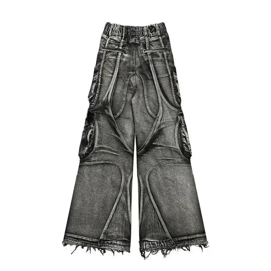 Japanese Brand Design faded y2k hip hop baggy cargo pants Size US 34 / EU 50 - 5 Thumbnail
