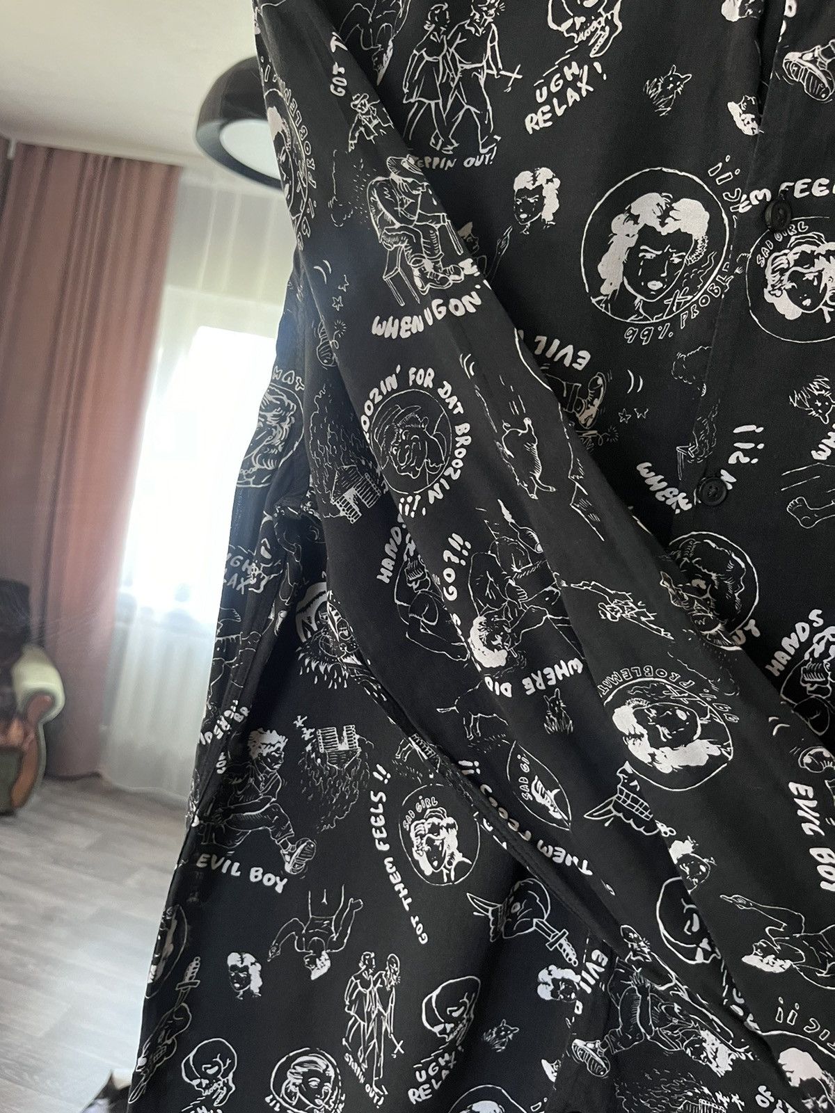 Allsaints Allsaints Printed Shirt Long Sleeve Size US M / EU 48-50 / 2 - 7 Thumbnail