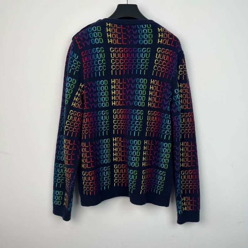 Gucci Gucci Rainbow neon wool sweater 2503-Nextarrow Size US XL / EU 56 / 4 - 2 Thumbnail