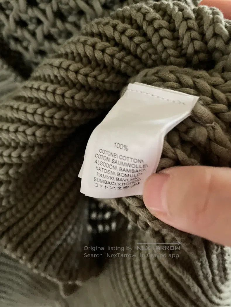 Brunello Cucinelli Brunello Cucinelli Military Green Cotton Knit Cardigan Size M / US 6-8 / IT 42-44 - 5 Thumbnail