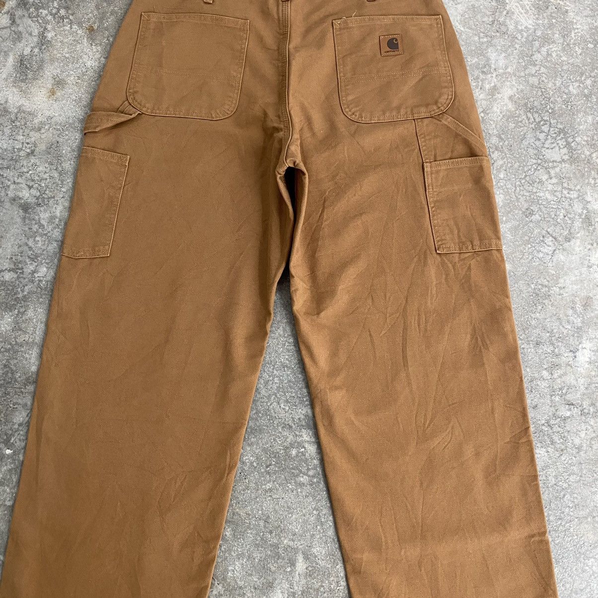 Carhartt Vintage Carhartt Blanket Lined Tan Carpenter Work Pants Size US 36 / EU 52 - 15 Thumbnail