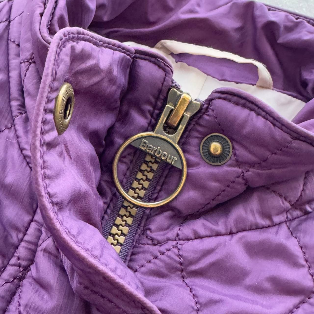 Barbour × Vintage Barbour Flyweight Cavalry Vintage Purple Quilted Jacket Size L / US 10 / IT 46 - 4 Thumbnail