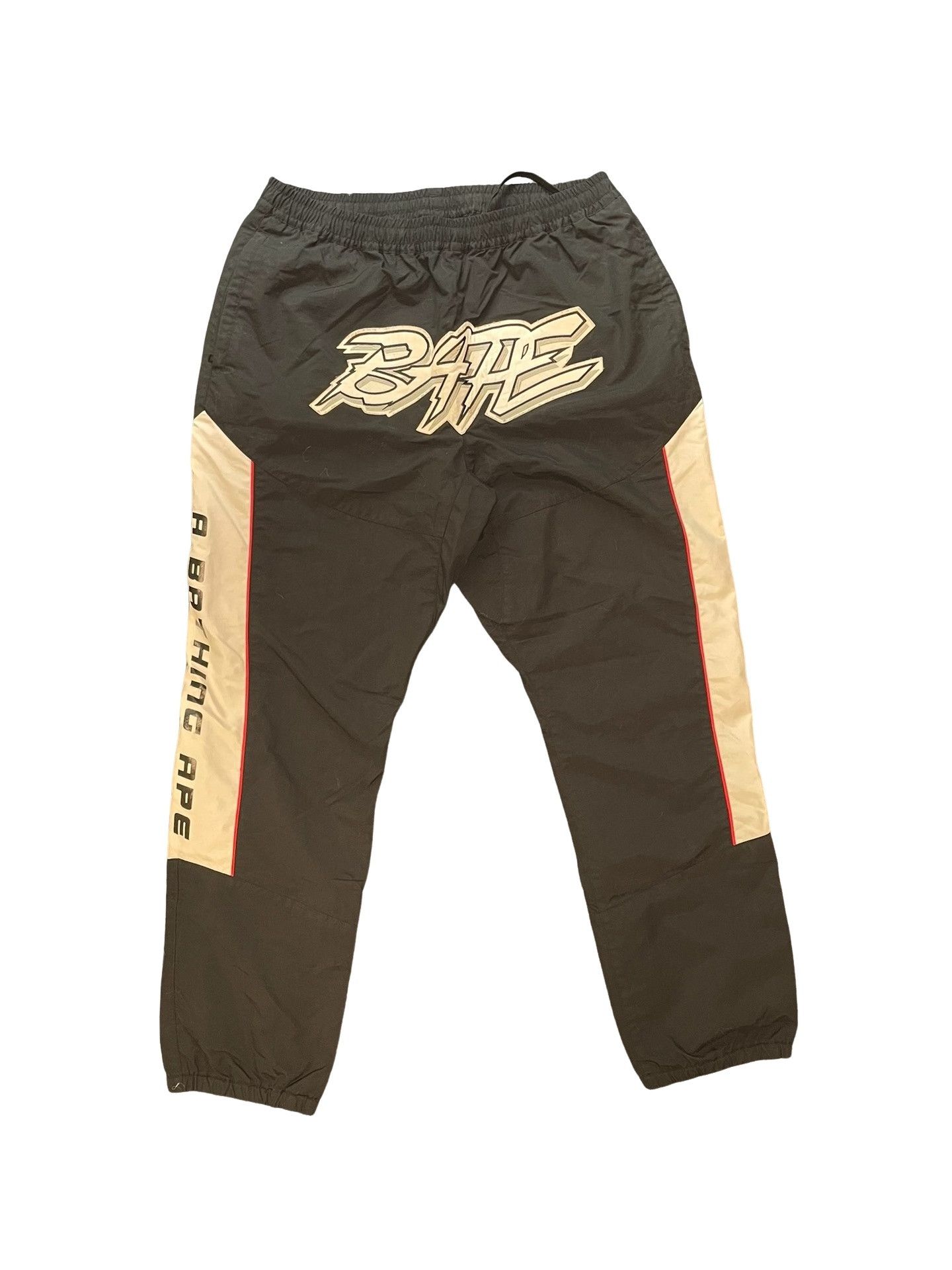 Bape A Bathing Ape Nylon Track Pants Size XL Size US 36 / EU 52 - 1 Thumbnail