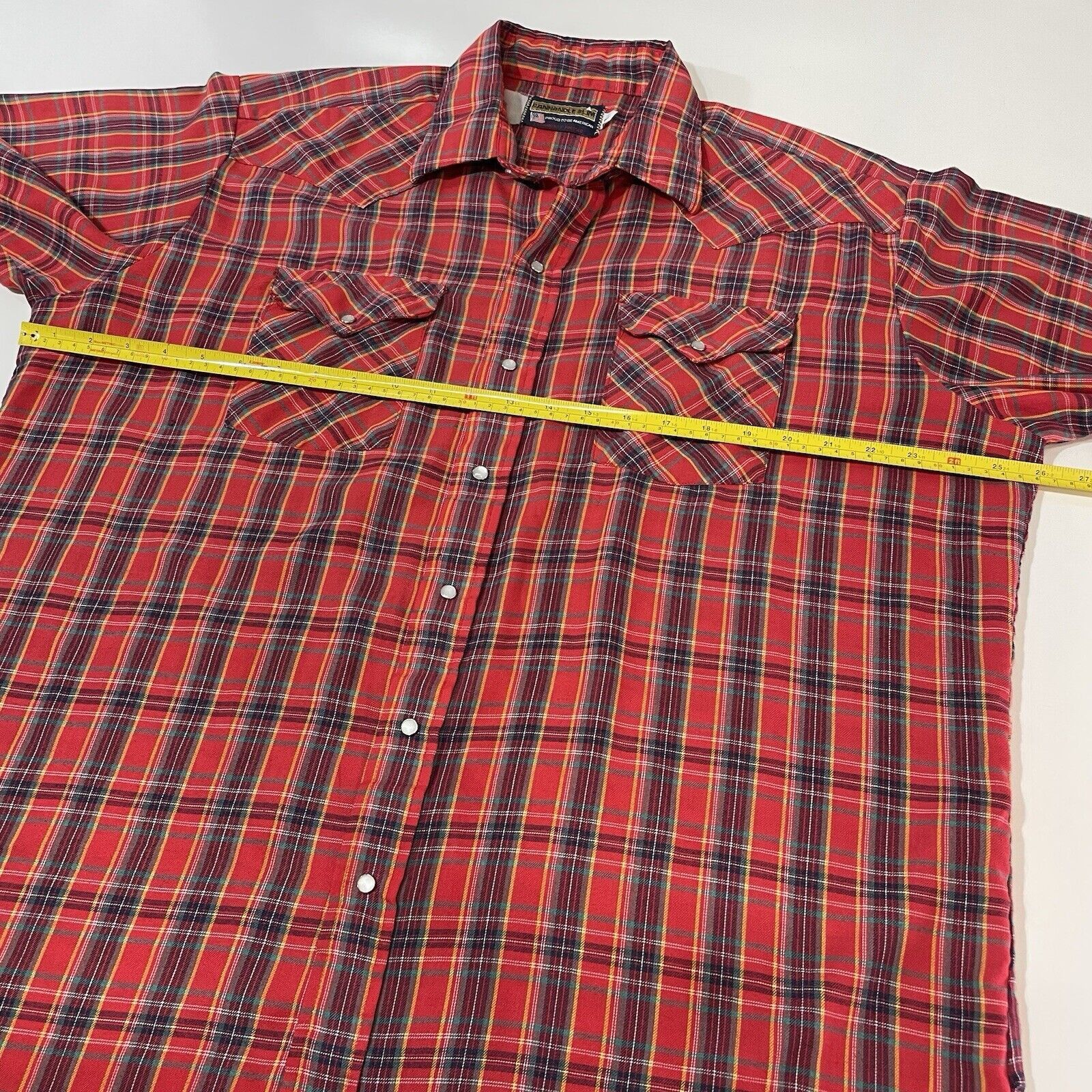 Panhandle Slim VTG PANHANDLE SLIM Mens Pearl Snap Western Shirt Plaid XL Size US XL / EU 56 / 4 - 5 Thumbnail