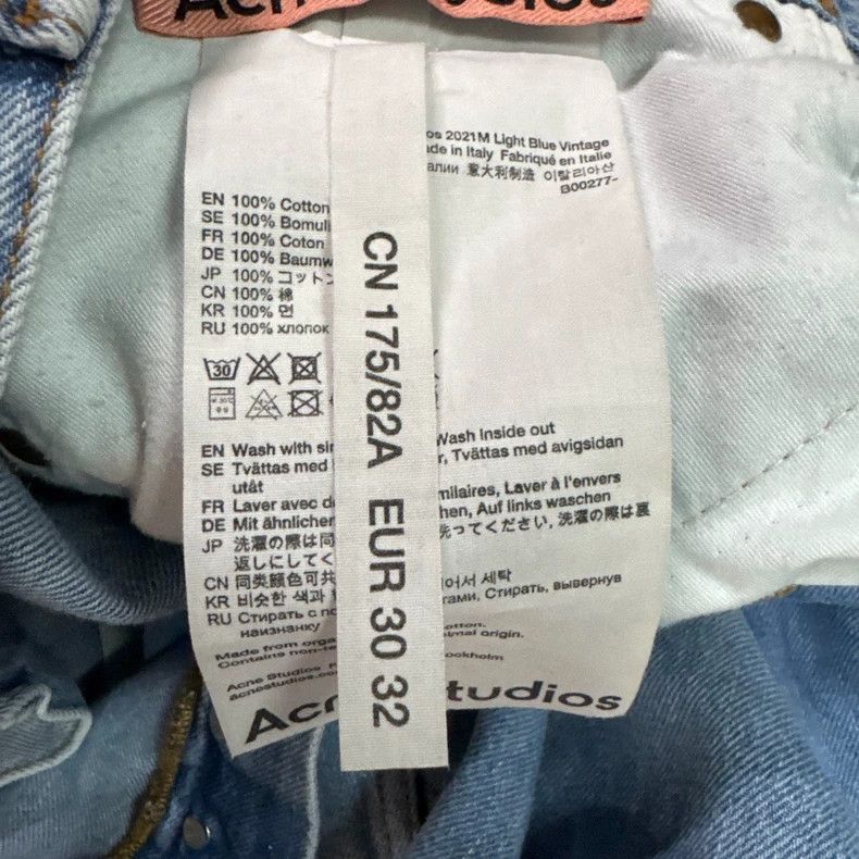 Acne Studios acne studios Light blue straight leg jeans 2504-Nextarrow Size US 30 / EU 46 - 4 Thumbnail