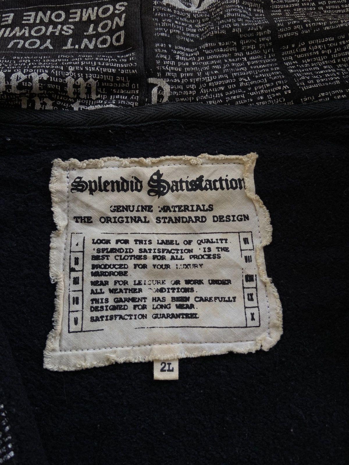20471120 2000s Splendid Satisfaction - Poem FullPrinted Zip Hoodie Size US XL / EU 56 / 4 - 7 Thumbnail