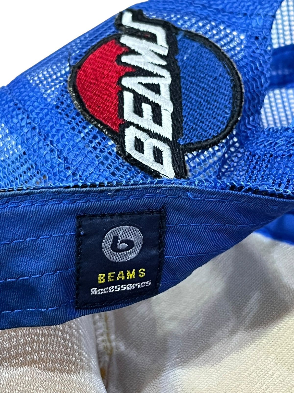 Beams Japan Vintage Y2K BEAMS Trucker Hat Aloha Car Print Pepsi Vibes Size ONE SIZE - 15 Thumbnail
