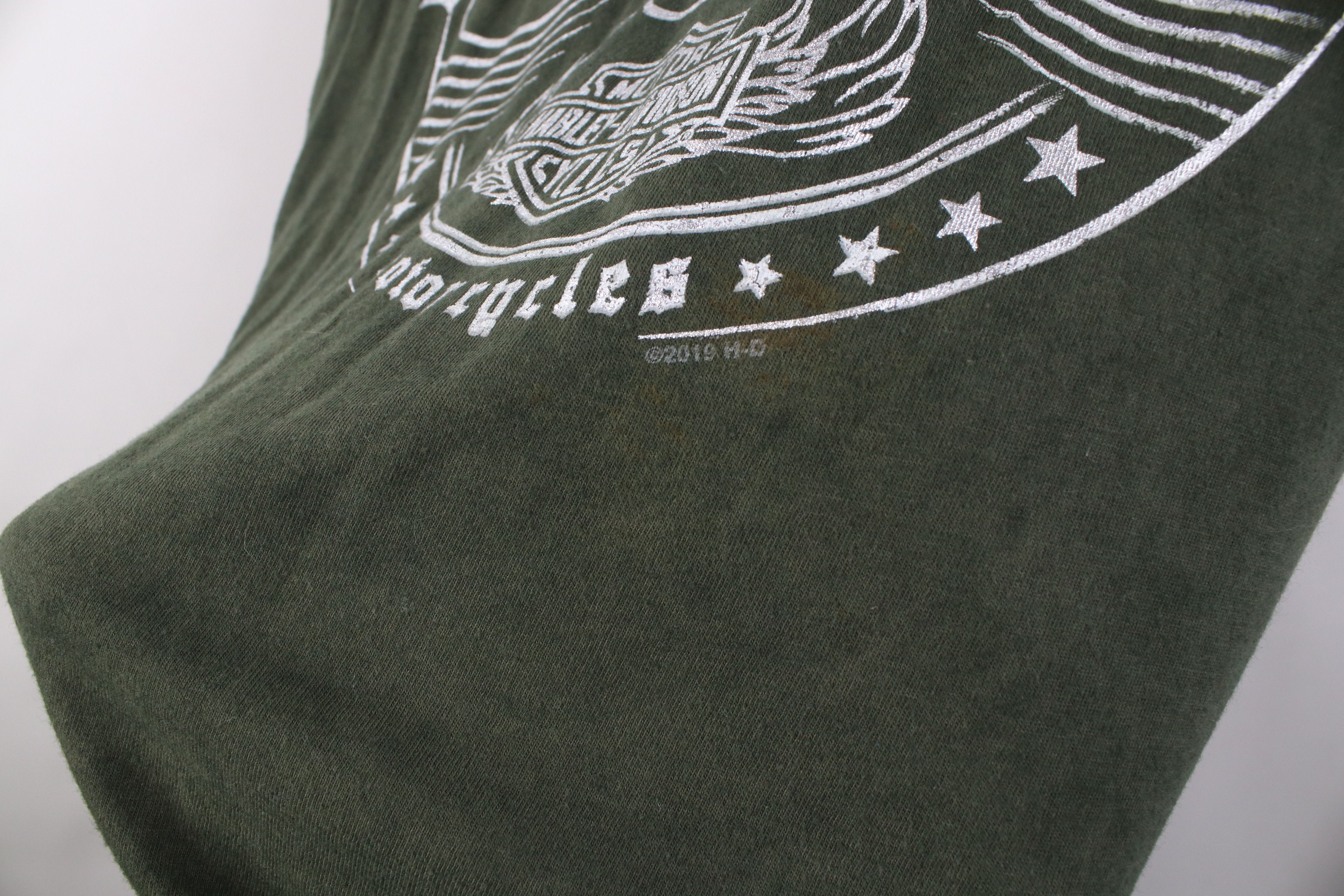 Harley Davidson Y2K Harley Davidson Spell Out Acid Wash T-Shirt Green Size M / US 6-8 / IT 42-44 - 6 Thumbnail