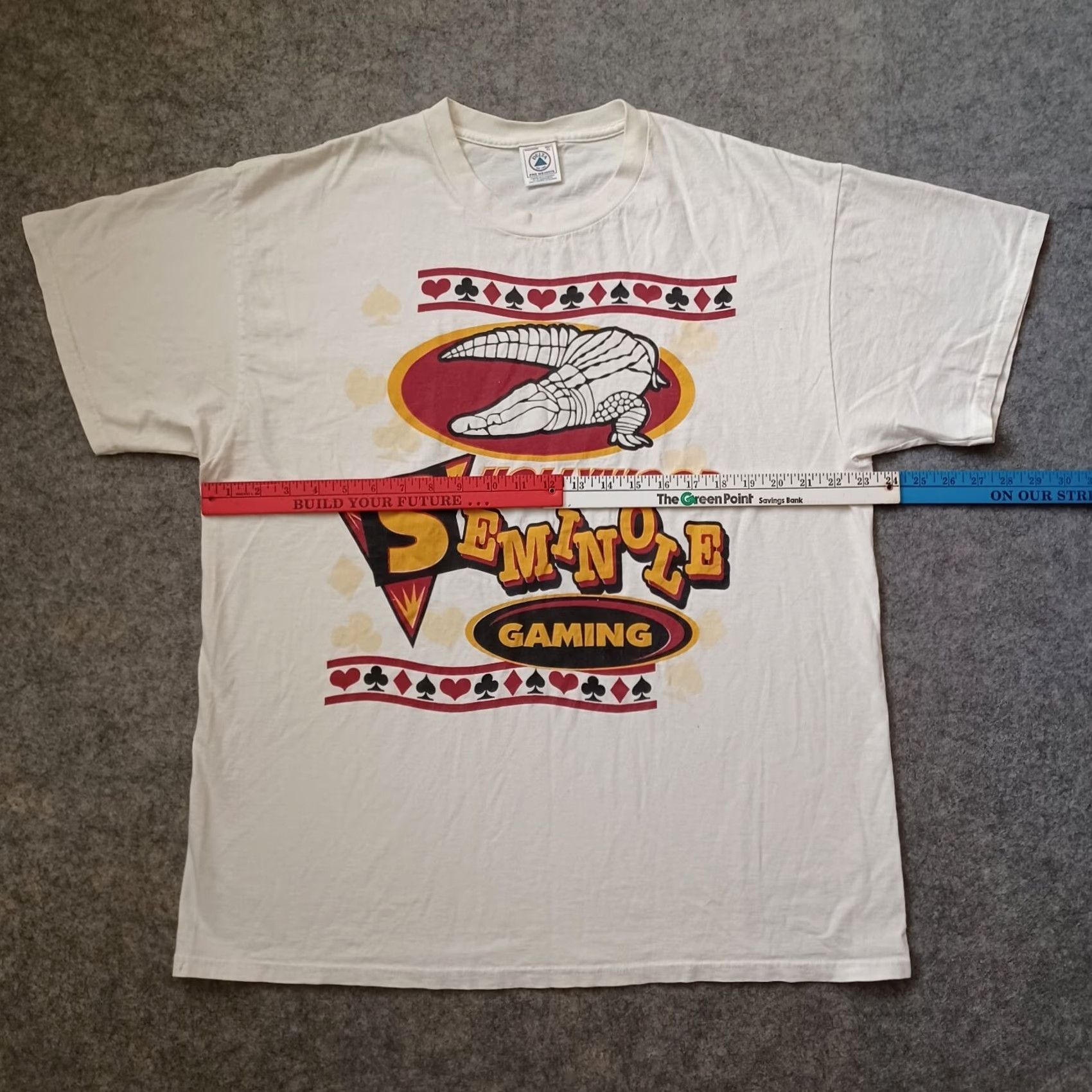 Delta VINTAGE Florida State Seminoles T Shirt Men XL Ivory Hollywood Gaming Graphic 1990s 90s Logo Braves? Size US XL / EU 56 / 4 - 4 Thumbnail