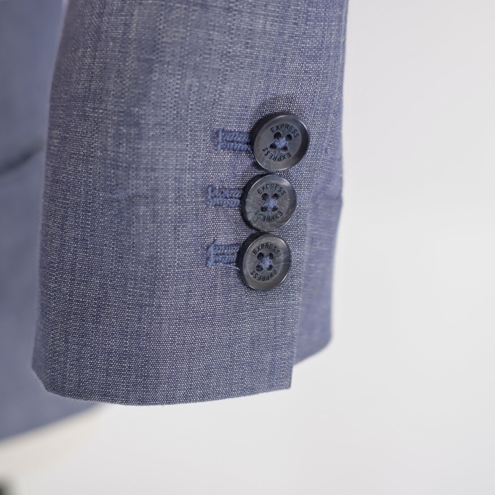 Express Express Polyester Blend Blue Size 4 2 Button Blazer Size S / US 4 / IT 40 - 3 Thumbnail