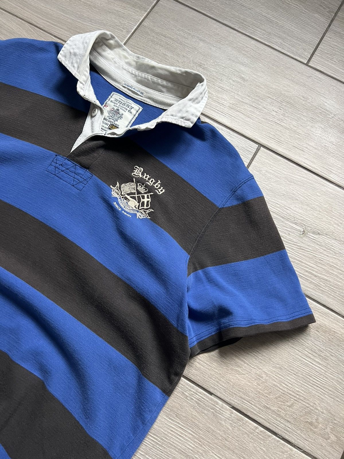 Polo Ralph Lauren VINTAGE POLO RALPH LAUREN RUGBY T SHIRT TEE BIG LOGO Size US XL / EU 56 / 4 - 2 Thumbnail