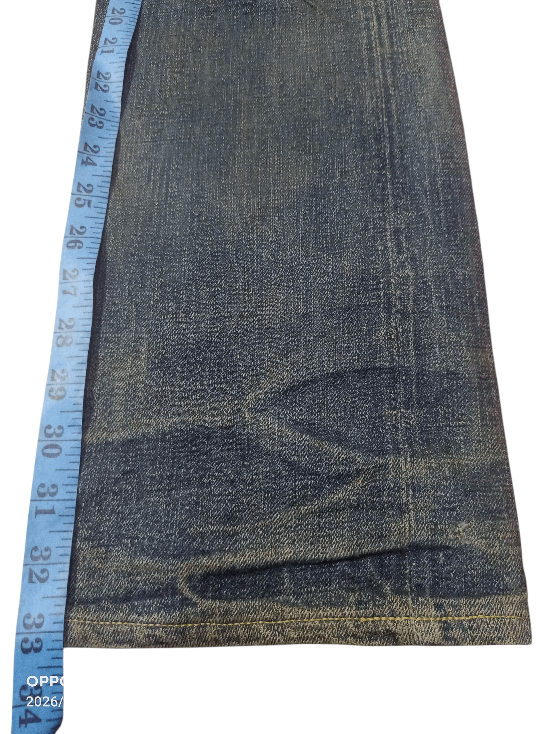 Oni Oni Denim 14oz Pure Blue Distressdenim Redselved Size US 30 / EU 46 - 11 Thumbnail