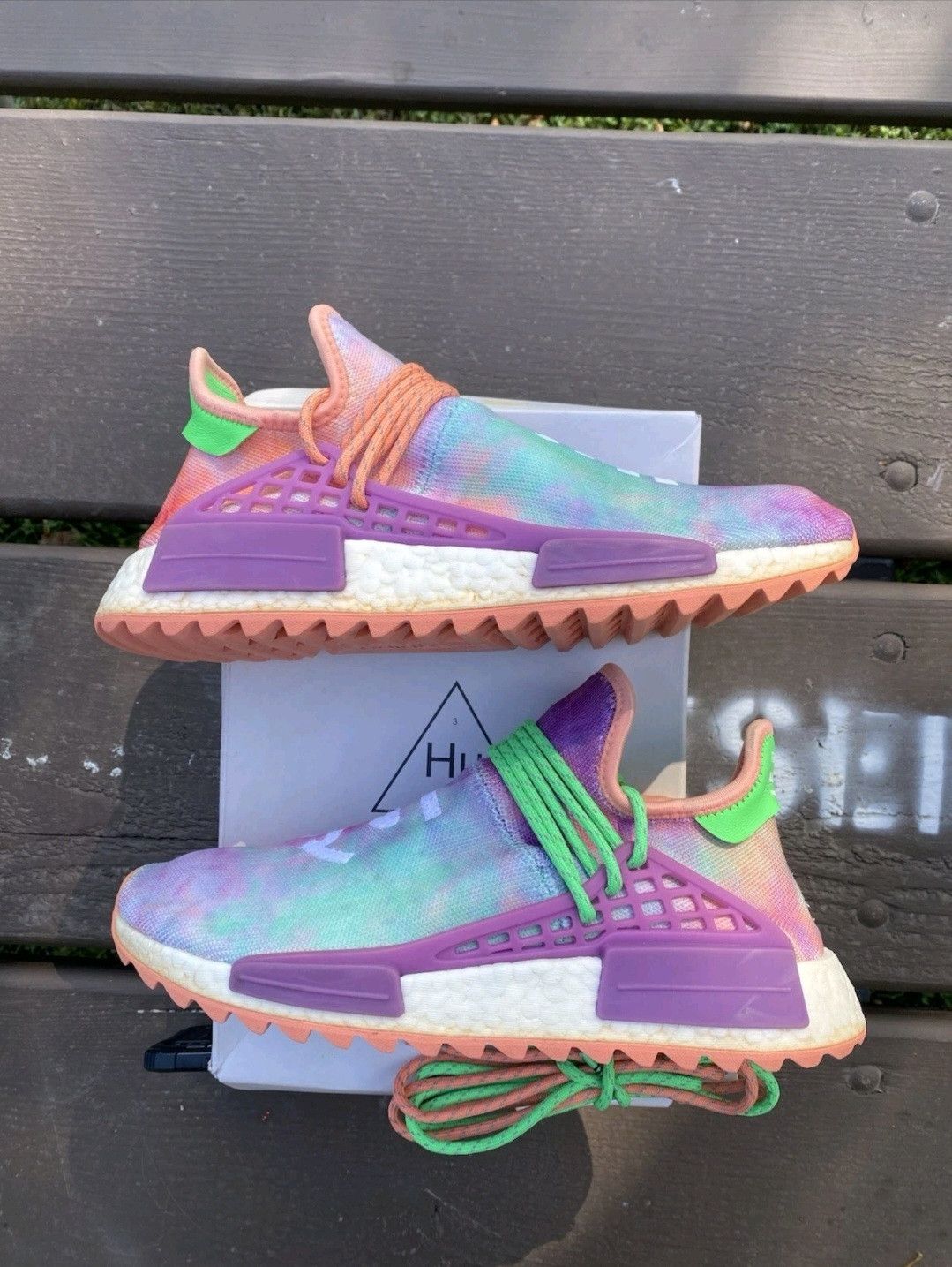 Adidas Adidas Pharrell X NMD Human Race Trail Holi Festival Size 9 Size US 9 / EU 42 - 3 Thumbnail
