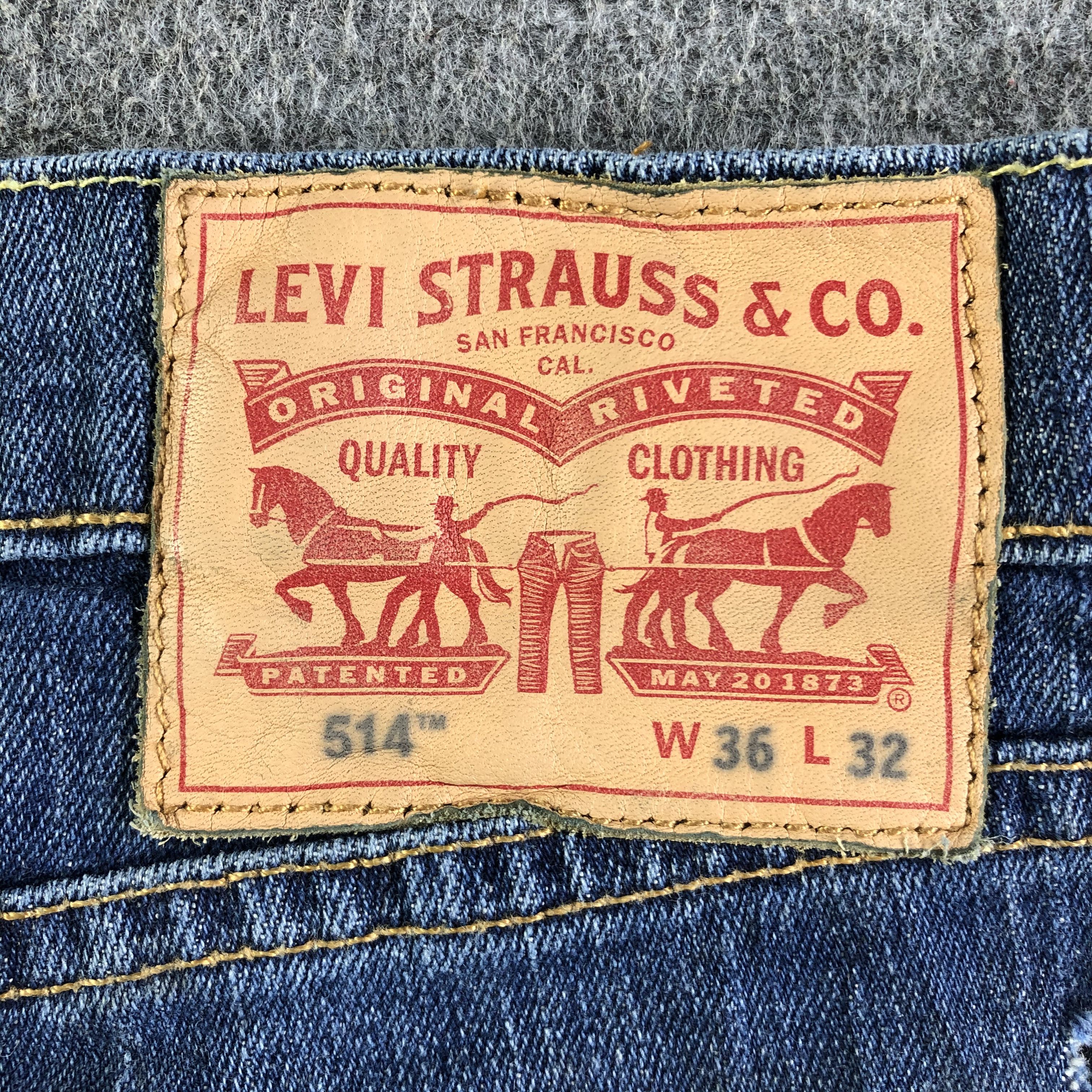 Levi's Vintage Blue Wash Levis 514 Jeans-J4330 Size US 35 - 5 Thumbnail