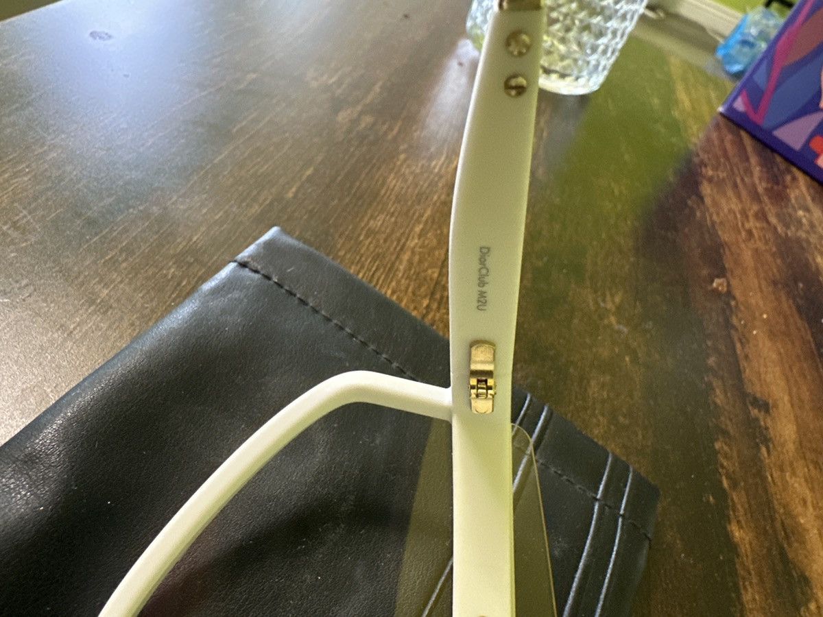 Christian Dior Monsieur Christian Dior Shield Sunglasses White Gold Lens Size ONE SIZE - 4 Thumbnail