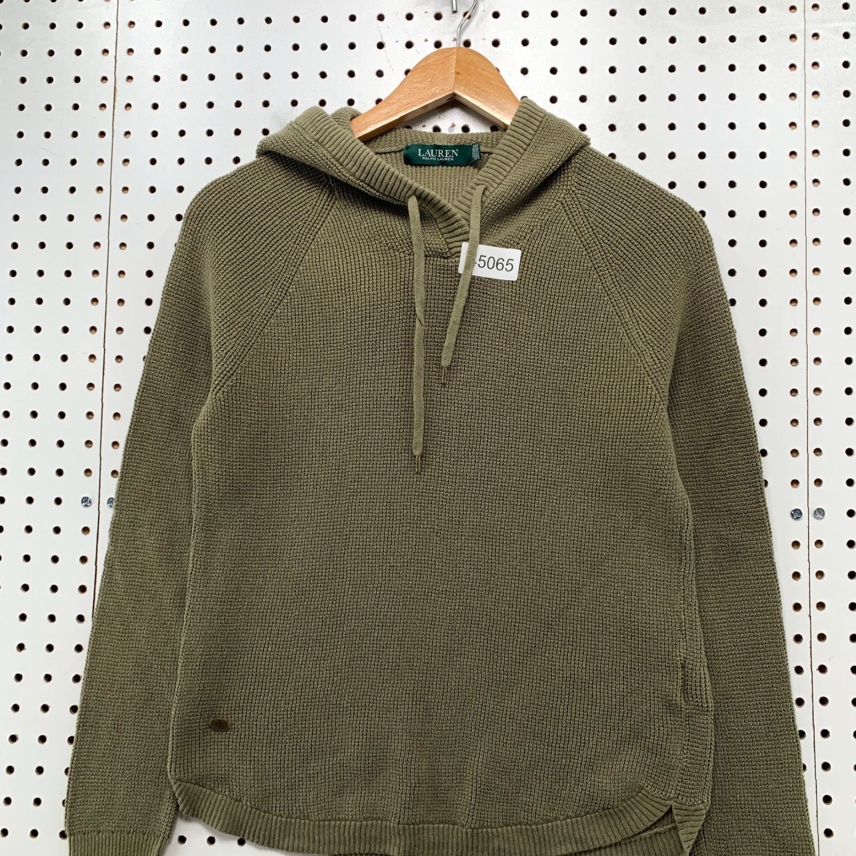 Ralph Lauren Lauren Ralph Lauren Hoodie Women Medium Green Waffle Chunky Knit Size M / US 6-8 / IT 42-44 - 2 Thumbnail
