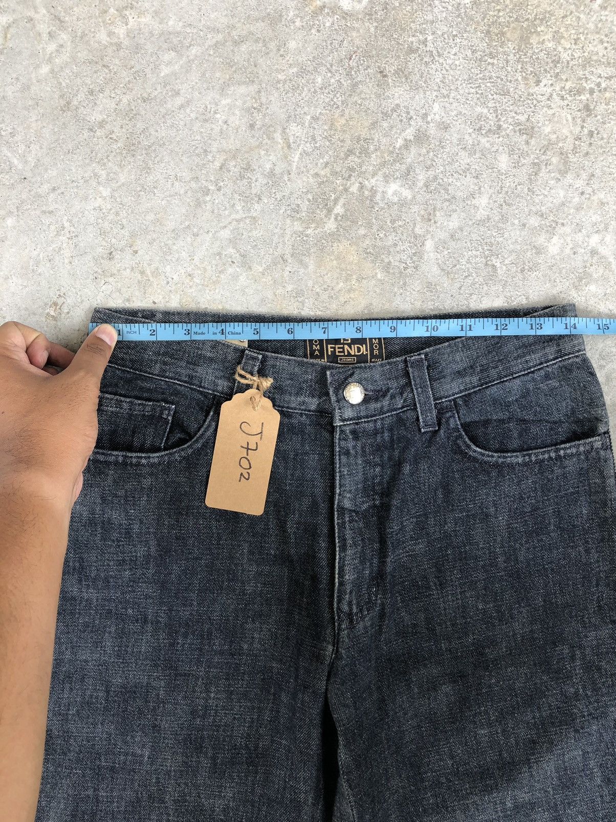 Fendi Rare Fendi Flared Jeans Patchwork Flower Size US 28 / EU 44 - 20 Thumbnail