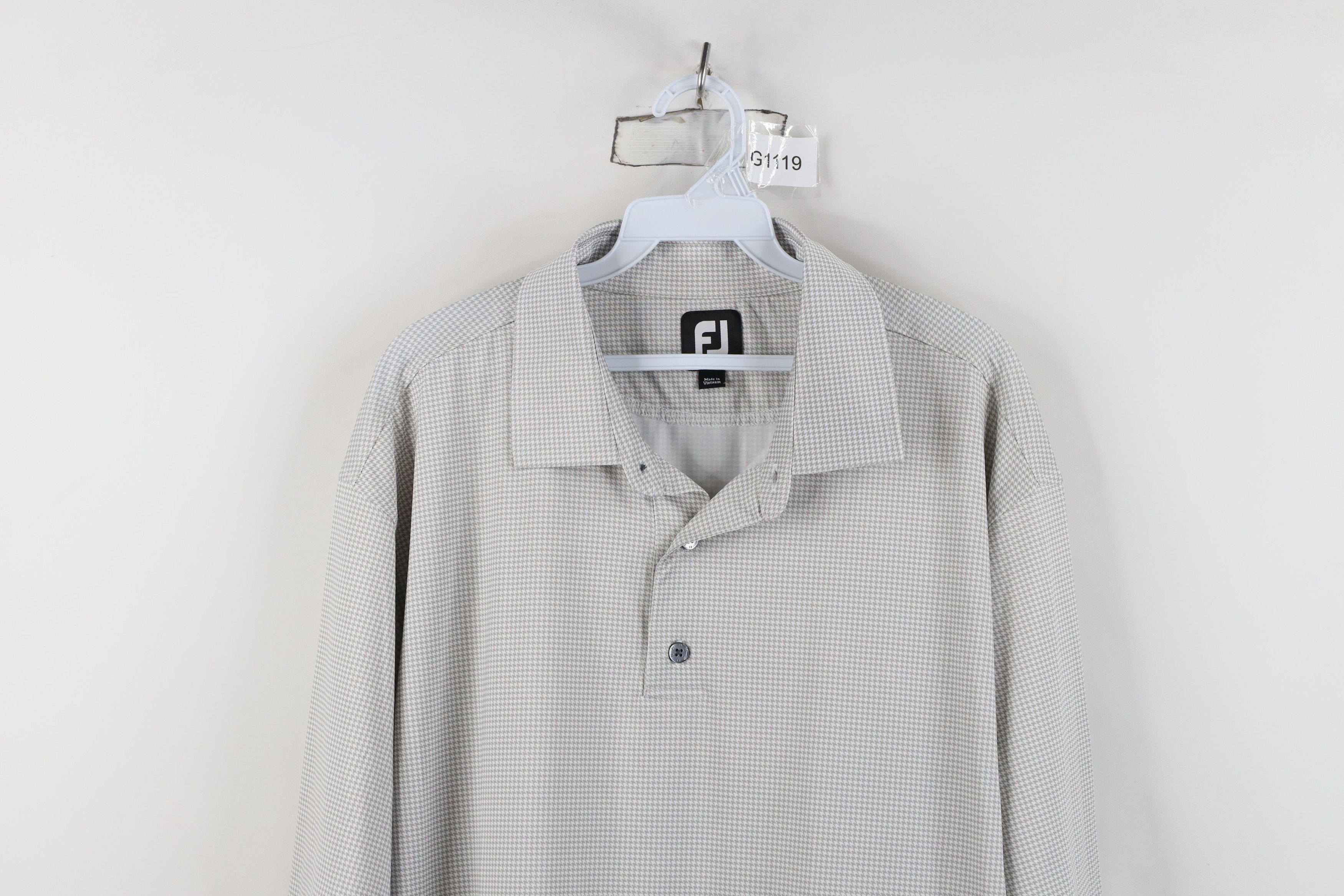 Footjoy FootJoy Stretch Short Sleeve Collared Golf Polo Shirt Gray Size US XL / EU 56 / 4 - 2 Thumbnail