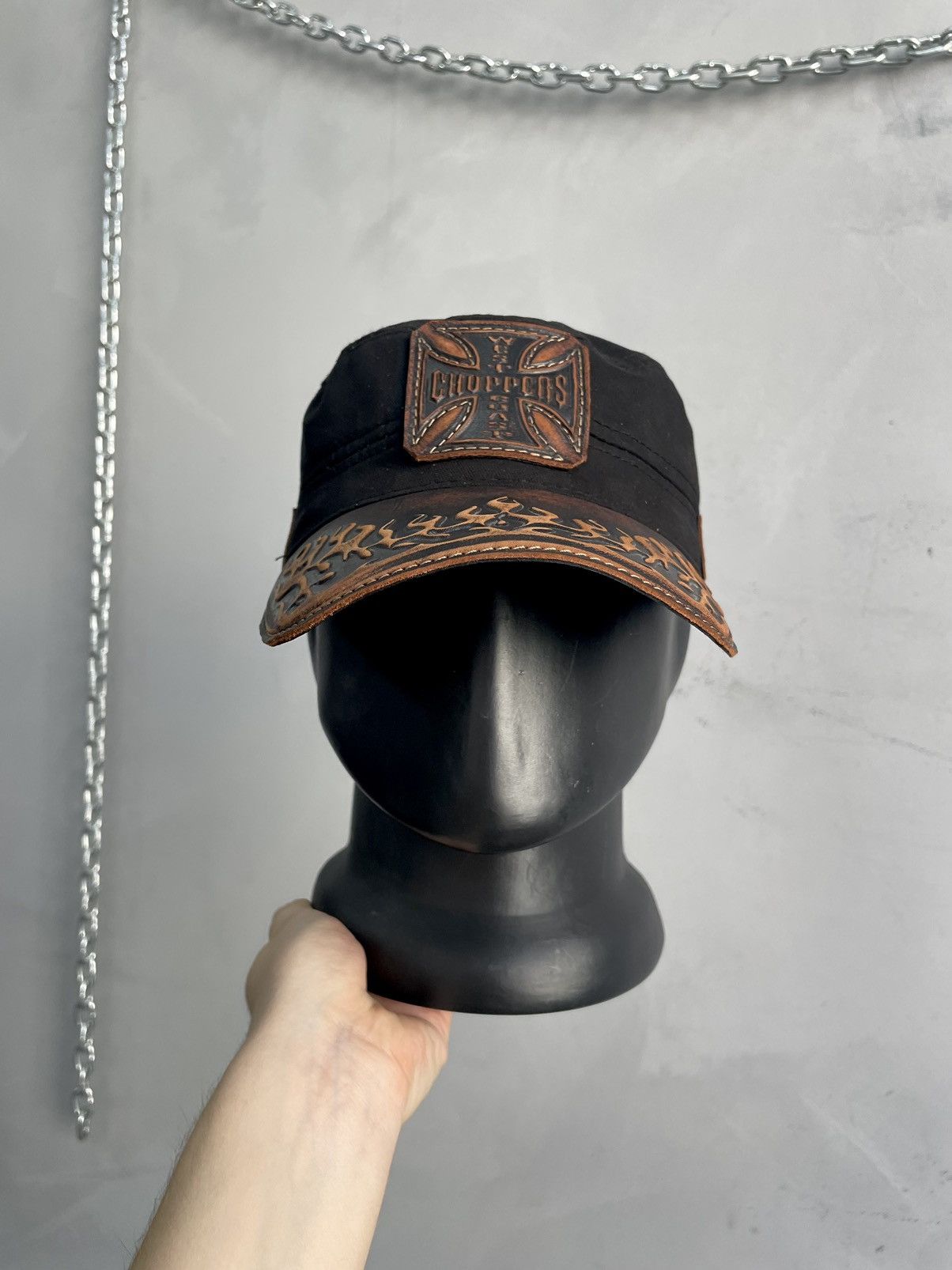West Coast Choppers West Coast Choppers Flames cadet hat cap y2k Size ONE SIZE - 2 Thumbnail