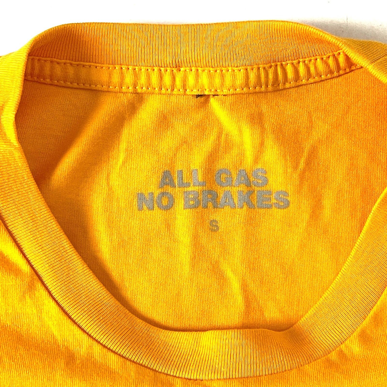 All Gas No Brakes All Gas No Brakes Mens T-Shirt size Small 37x27 UFO Alien RV Size US S / EU 44-46 / 1 - 2 Thumbnail