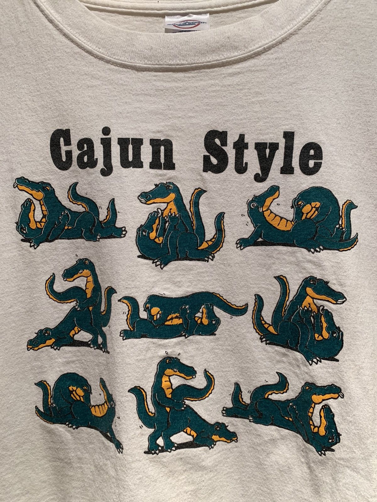 Delta × Rare × Vintage RARE Vintage Cajun Style Alligator Sex Positions  Funny Shirt | Grailed