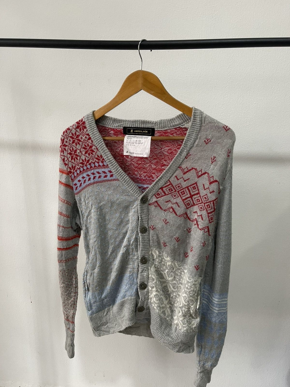 ANREALAGE Replica A/W 2008-2009 'MUTYUU' Cardigan Size US XS / EU 42 / 0 - 2 Thumbnail
