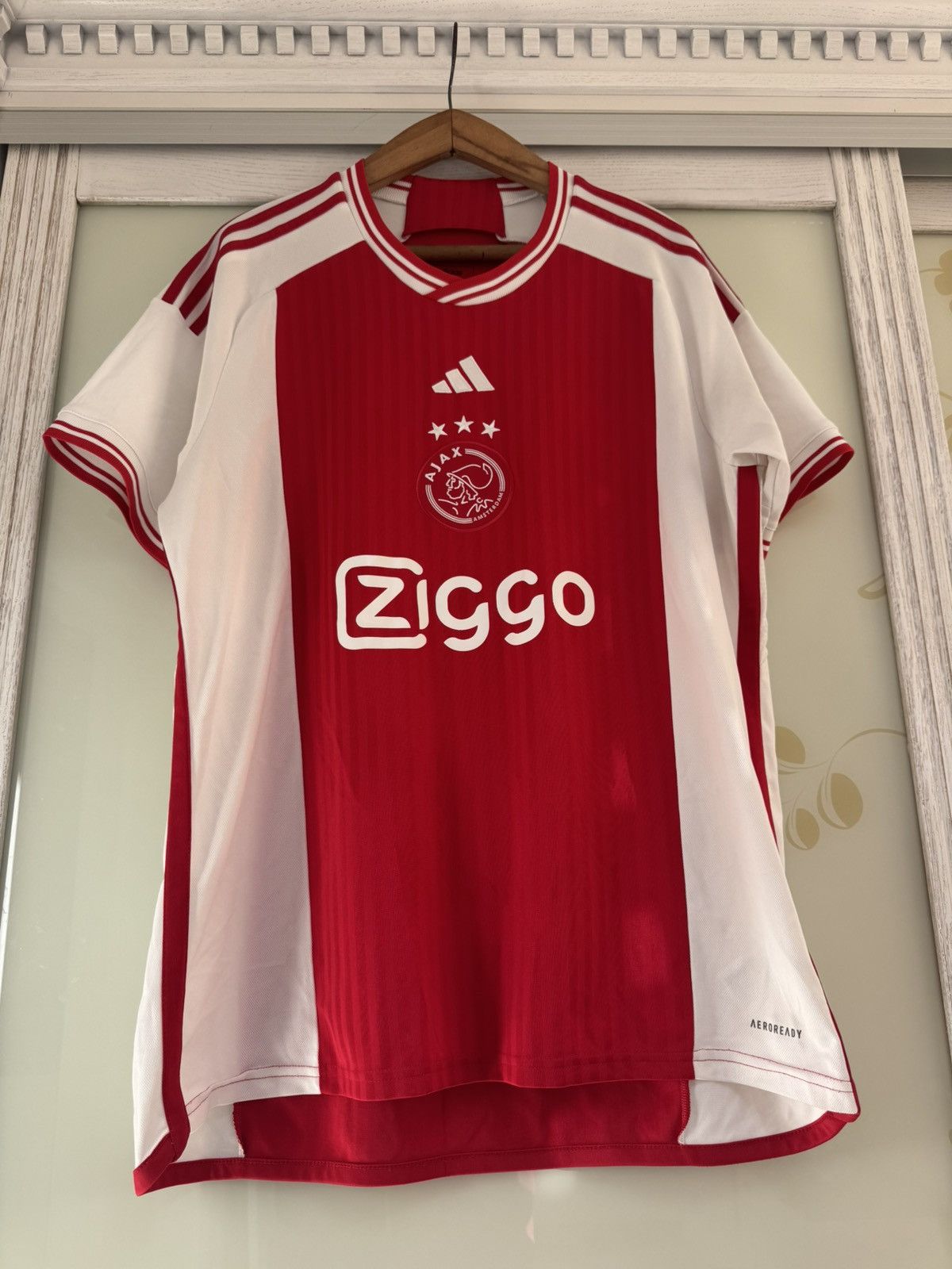 Adidas Ajax 2023-2024 Home Soccer Jersey Football Shirt Kit Size US XL / EU 56 / 4 - 5 Thumbnail