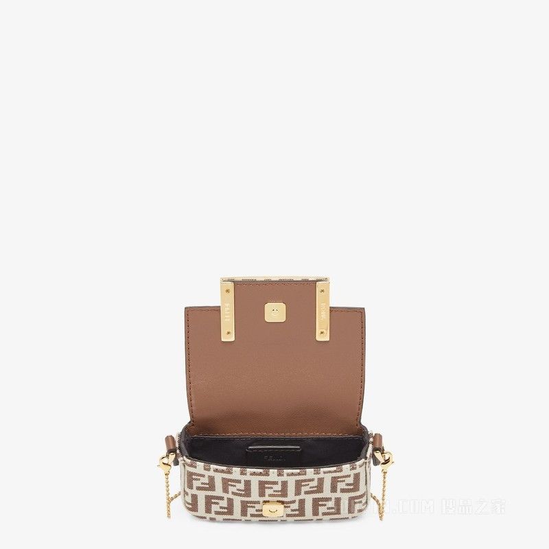 Fendi o1s1wg111125 Size: OS/ Nano Baguette Charm in Brown Size ONE SIZE - 4 Thumbnail