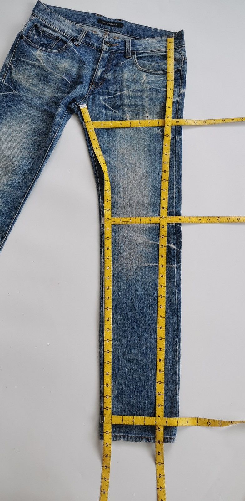 Japanese Brand Root Three Style Japan Zipper Distressed Jeans Size US 34 / EU 50 - 11 Thumbnail