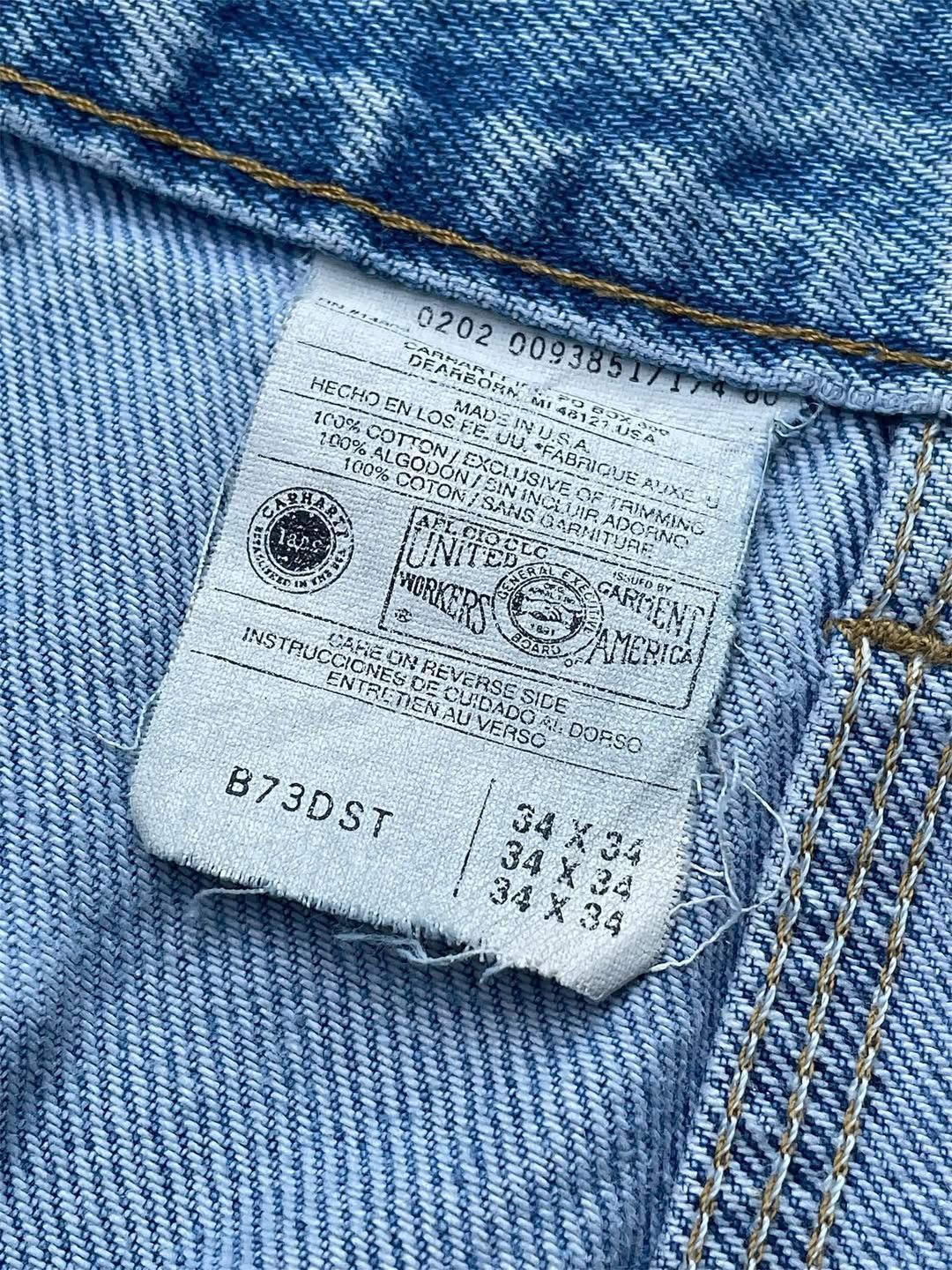 Carhartt Crazy Distressed Vintage Doublee Knee Carhartt Pant B73-DST🥶 Size US 34 / EU 50 - 3 Thumbnail
