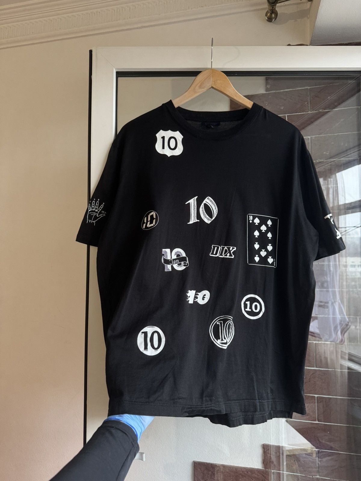 Lanvin Rare Lancin multi logo tee Size US L / EU 52-54 / 3 - 3 Thumbnail
