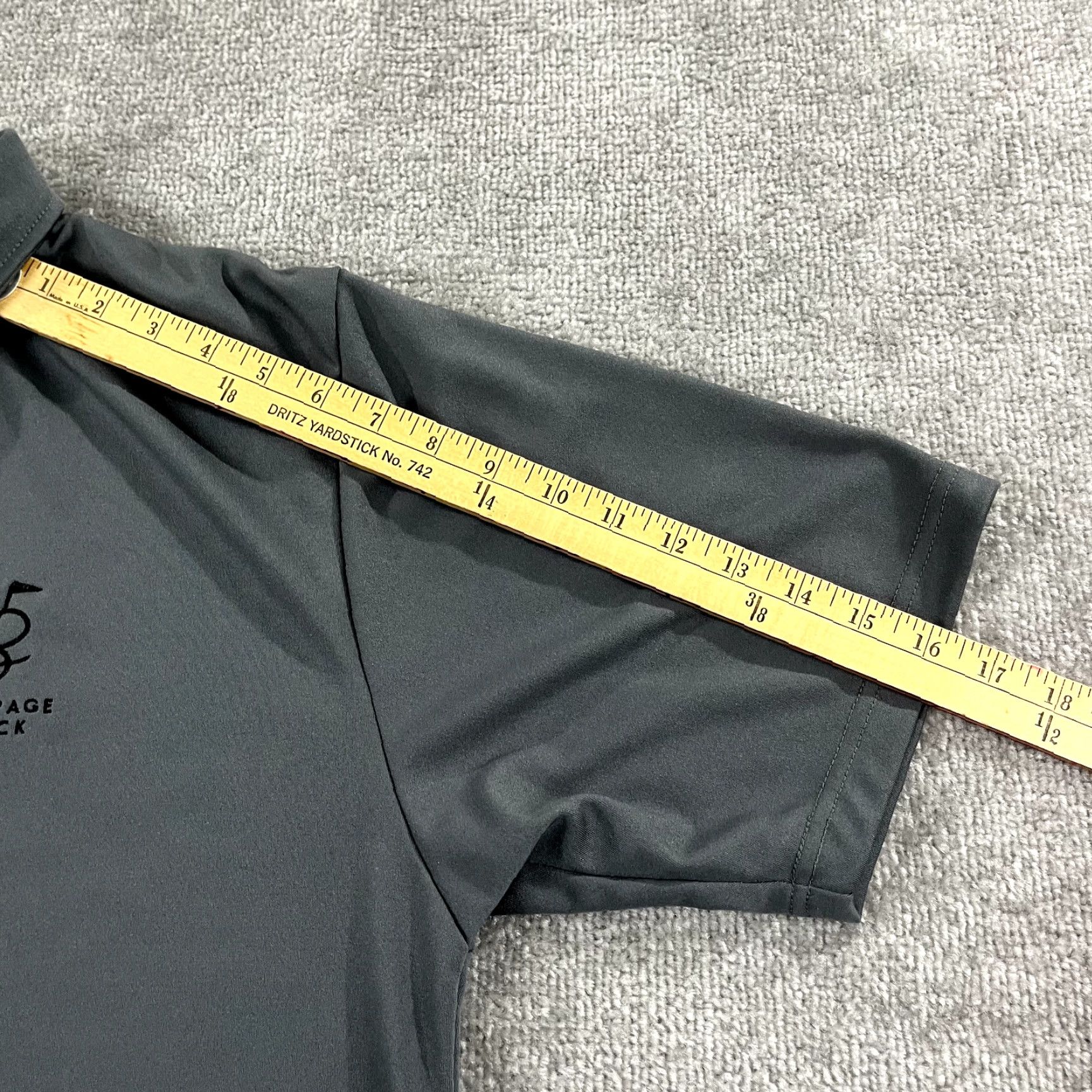Vintage Bethpage Black Polo Shirt Mens XL Gray Golf Performance Logo Button Size US XL / EU 56 / 4 - 6 Thumbnail