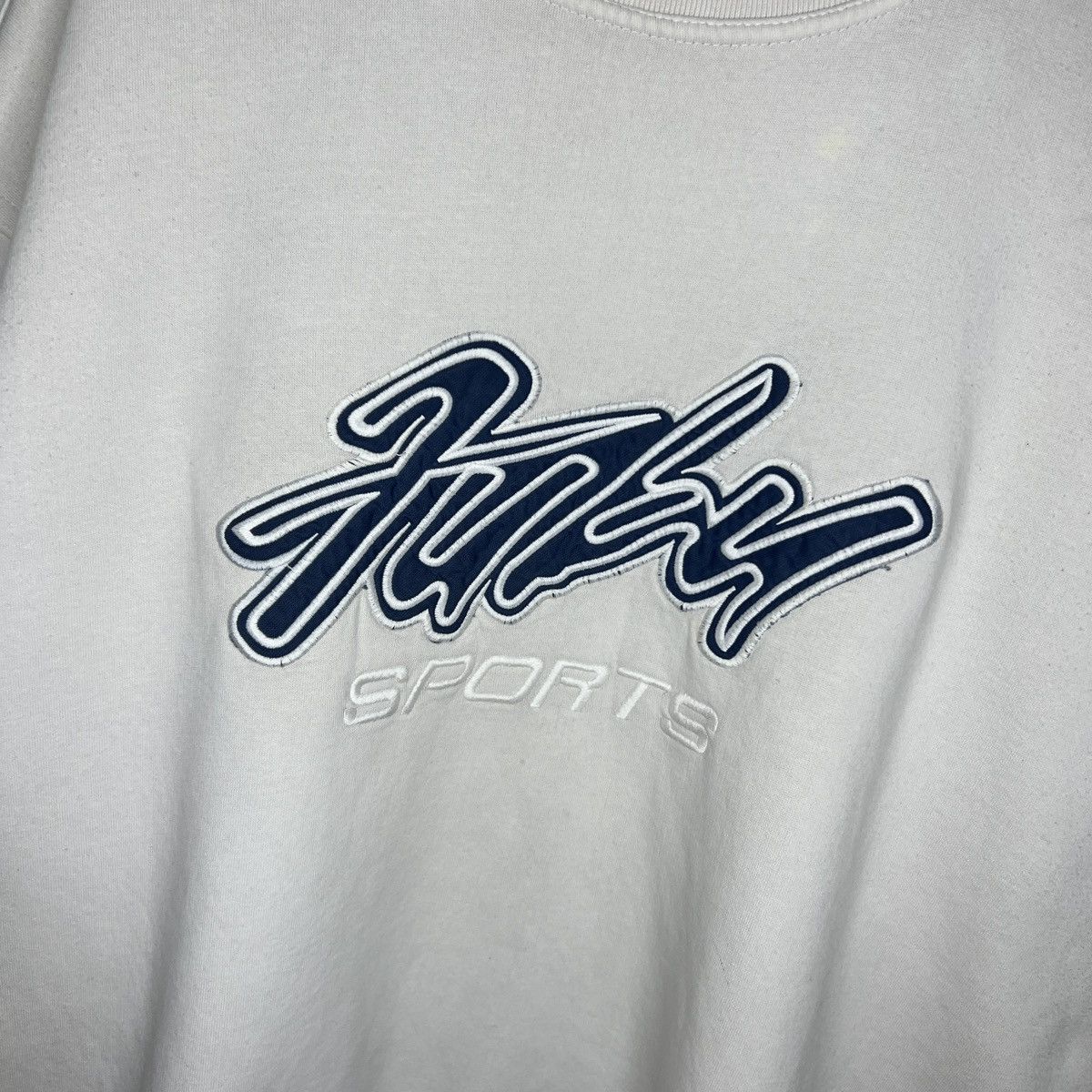 Fubu × Vintage Vintage 90s FUBU Sport Sweatshirt Big Spellout Logo HipHop Size US L / EU 52-54 / 3 - 4 Thumbnail