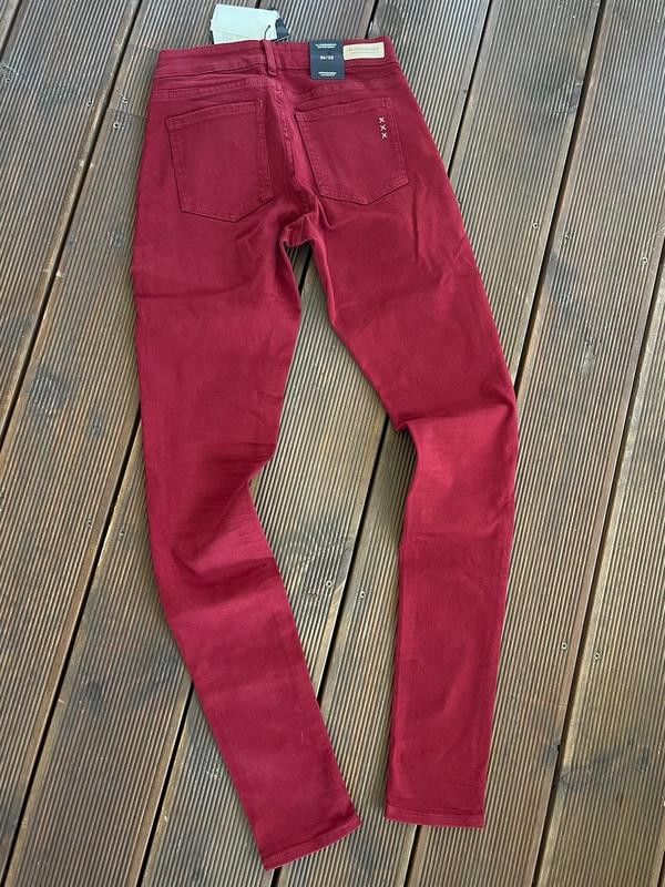 Maison Scotch × Scotch & Soda Scotch&Soda Ralston Teen Jeans Red Skinny Size 25" / US 0 / IT 36 - 2 Thumbnail